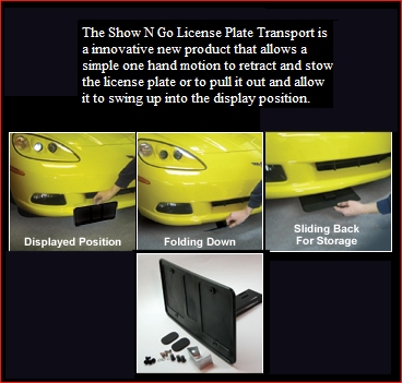 2010-2015 Camaro Retractable Front License Plate Bracket Show N Go
