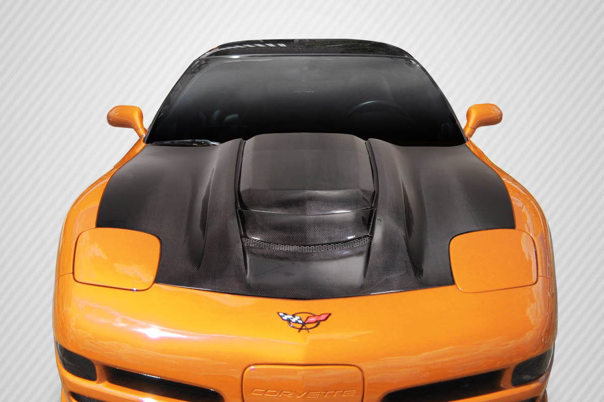 1997-2004 Corvette C5 Carbon Creations ZR1 V2 Hood - 1 Piece