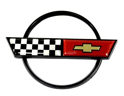  C4 Corvette Gas Fuel Lid Emblem Cross Flag Official GM