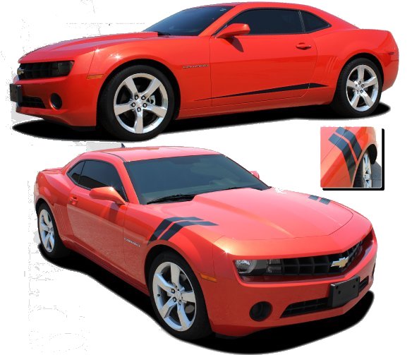 2010-2015 Camaro Spike or Double Bar Side Stripes - RPIDesigns.com