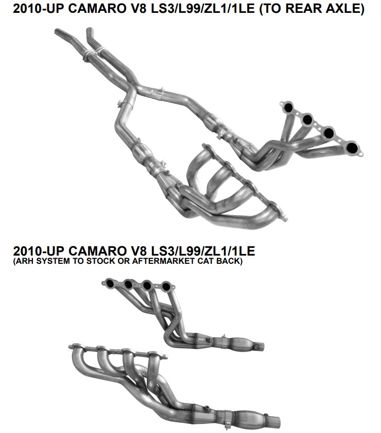 2010-2015 Camaro SS V8 American Racing Long Tube Headers