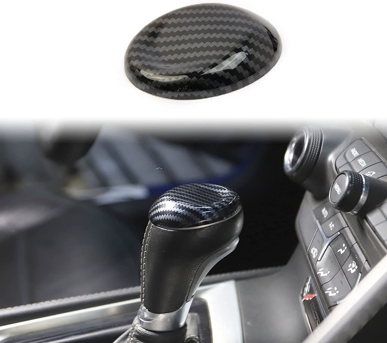 2016-2024 Camaro Automatic Shift Knob Carbon Fiber Cover Carbon