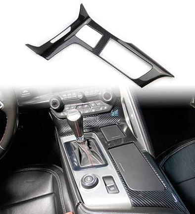 2014-2019 C7 Corvette Carbon Fiber Large Center Console Trim Panel  -RPIDesigns.com