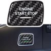 2014-2019 C7 Corvette Carbon Fiber Engine Ignition Start Stop Switch Overlay