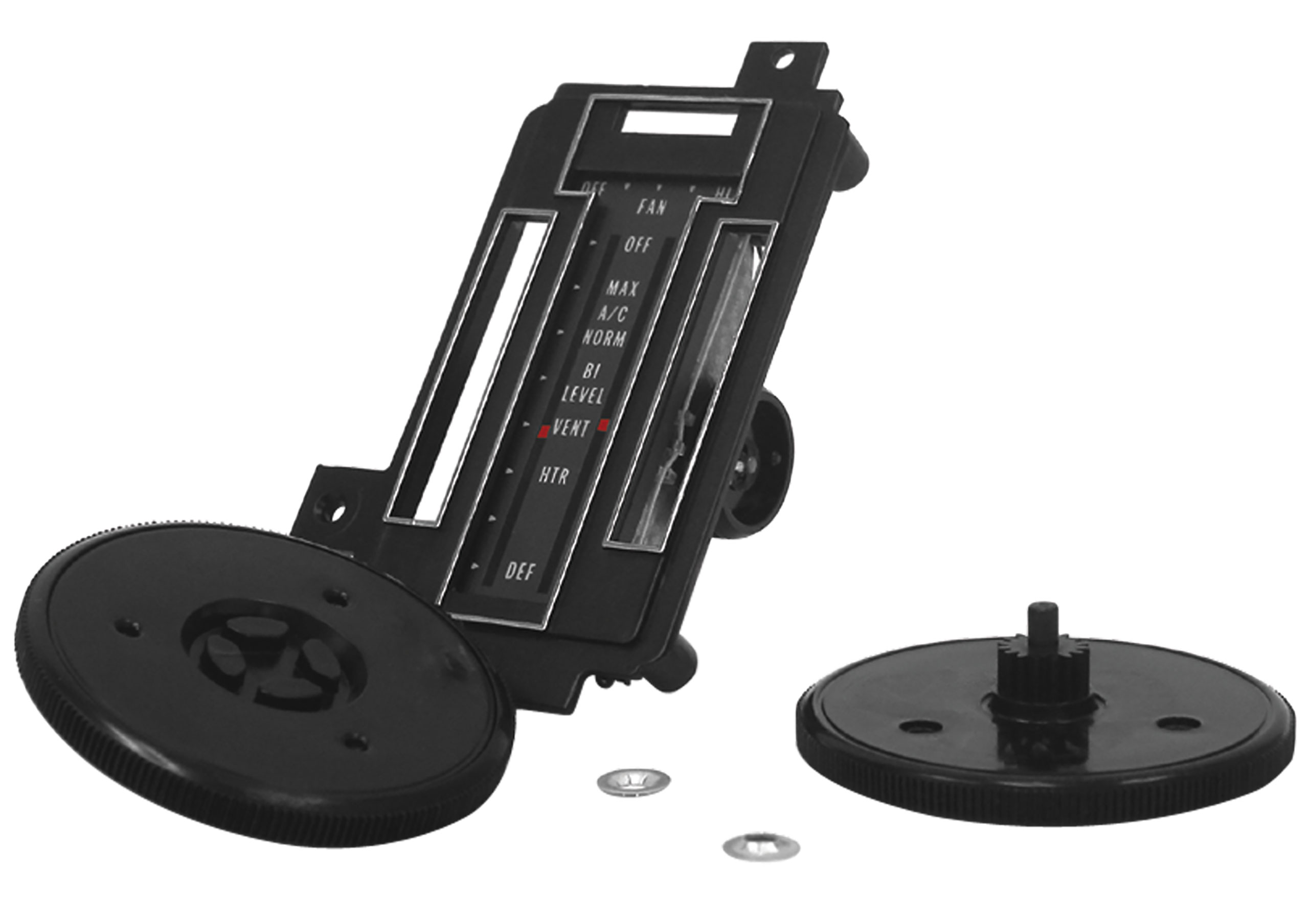 1972-1975 C3 Corvette Heater/Air Conditioning Control Faceplate Kit W/Air Conditioning