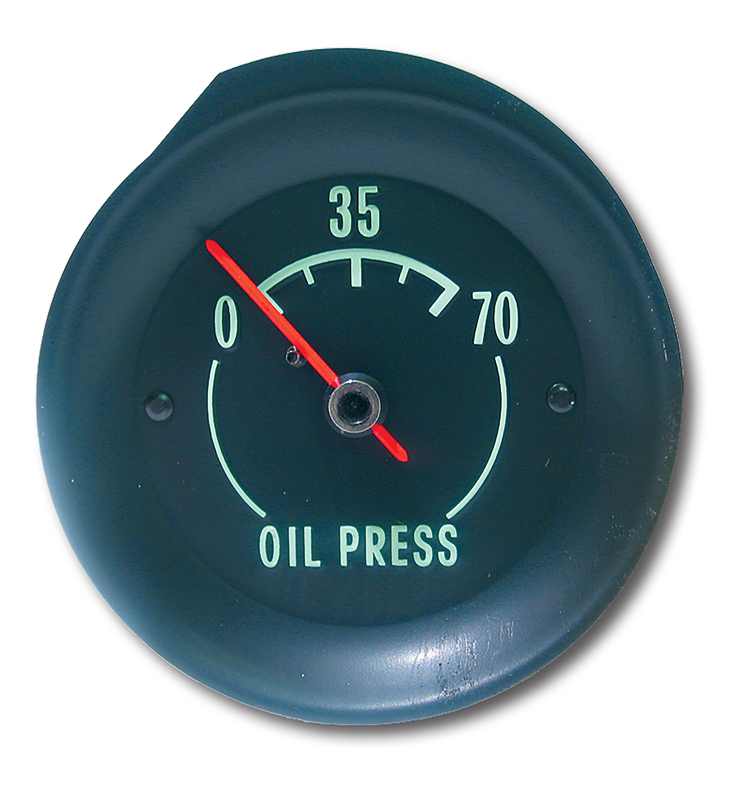 1968-1971 C3 Corvette Oil Gauge Green Face