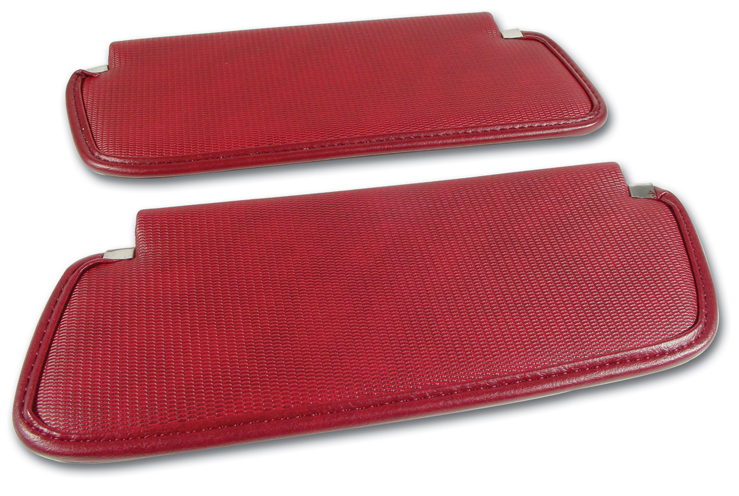 1974-1975 C3 Corvette Sunvisors Oxblood Comfortweave