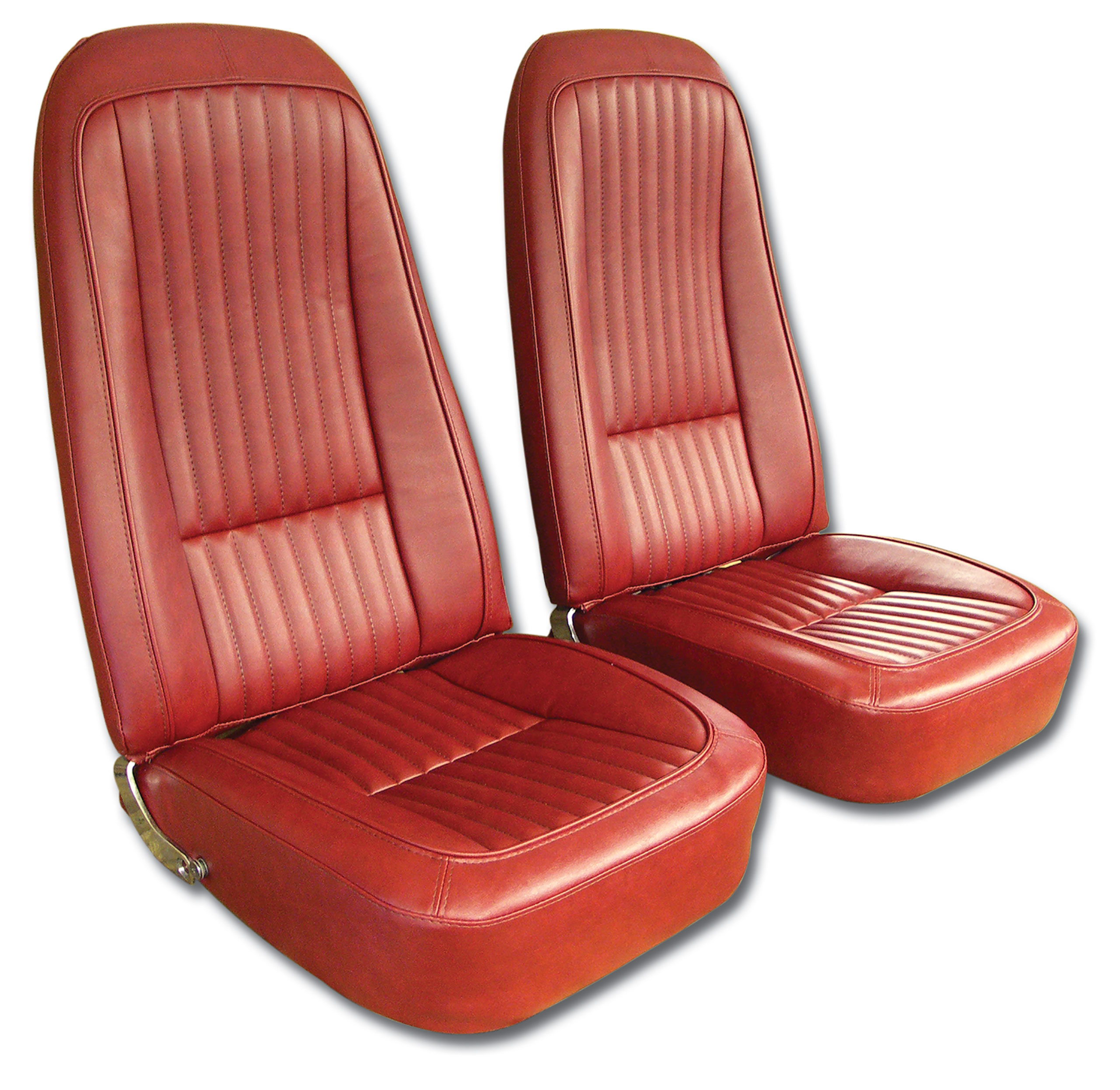 1976 C3 Corvette Mounted Seats Firethorn Vinyl