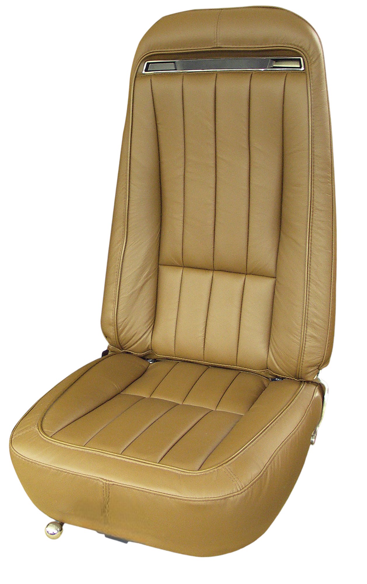 1970-1971 C3 Corvette Mounted Seats Dark Saddle Leather