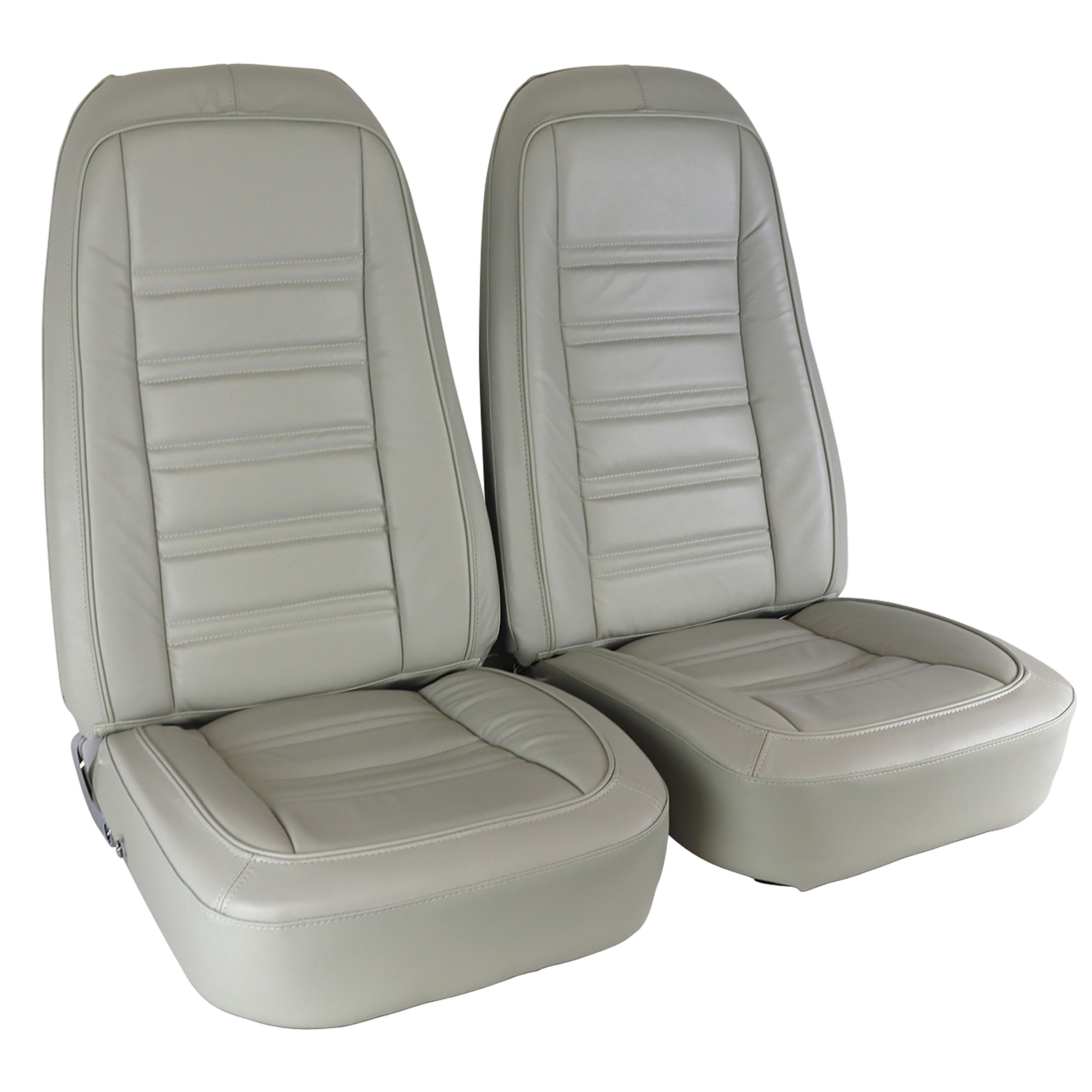 1978 C3 Corvette Mounted Seats Oyster Leather Vinyl