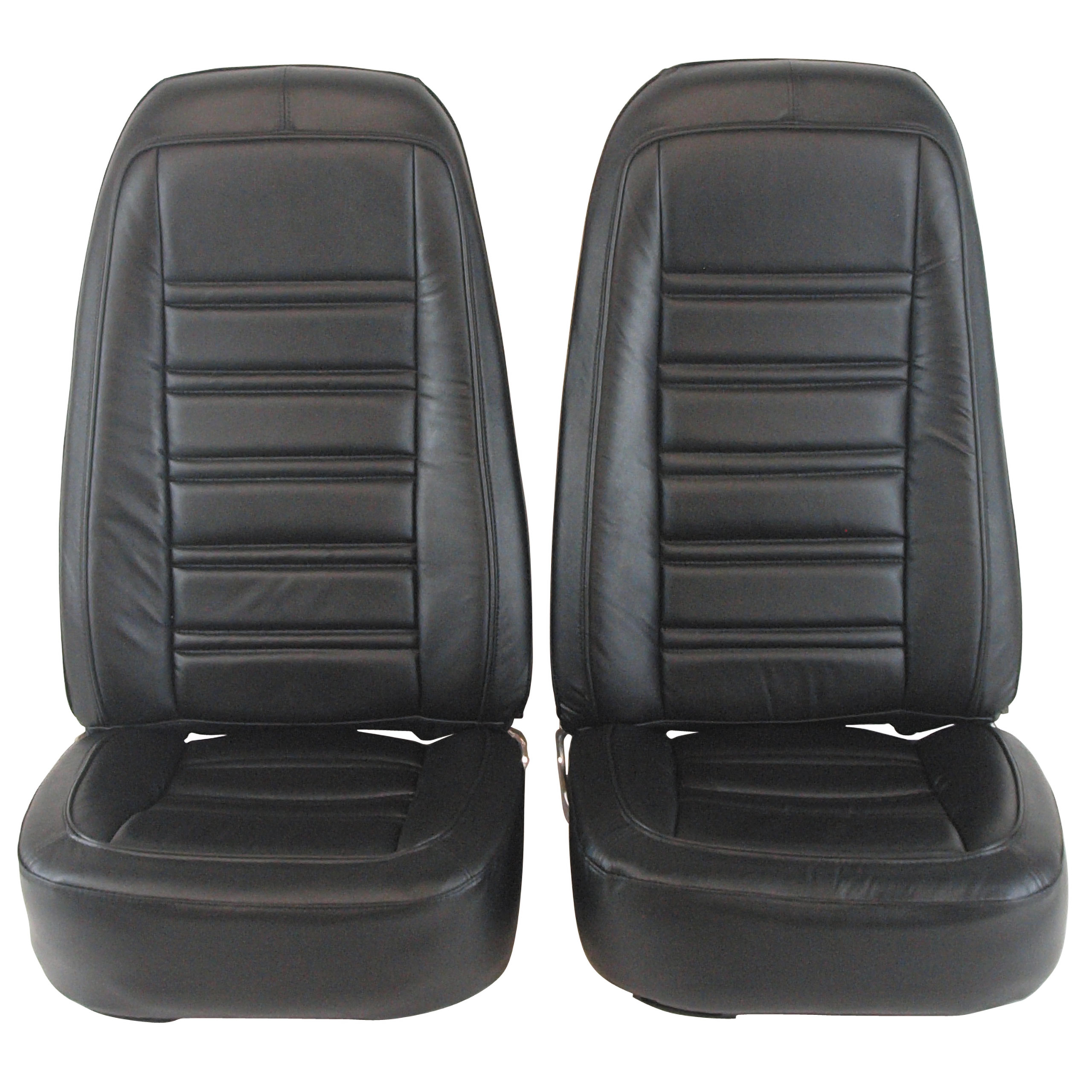 1976-1978 C3 Corvette Mounted Seats Black 100% Leather