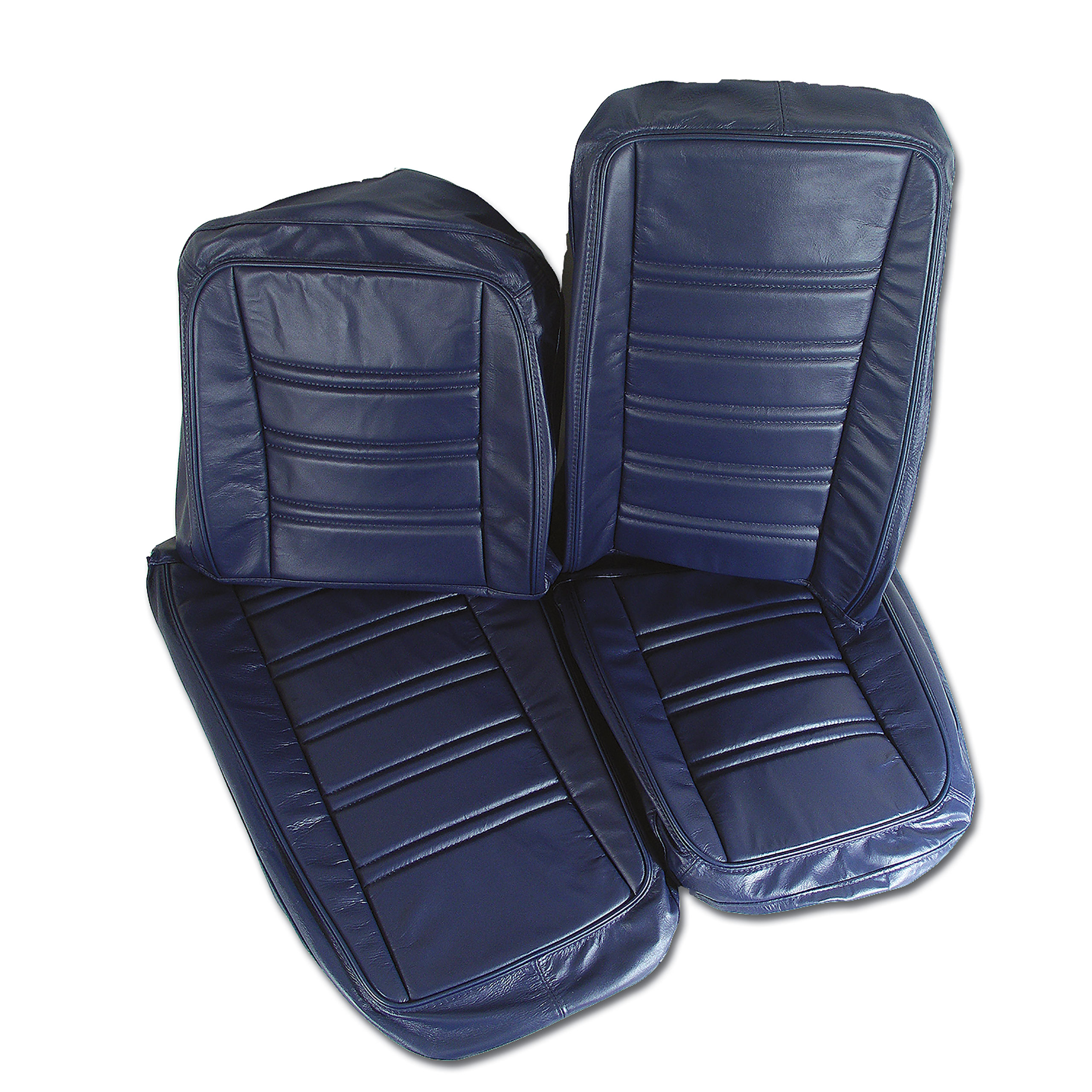 1977 C3 Corvette Mounted Seats Dark Blue 100% Leather