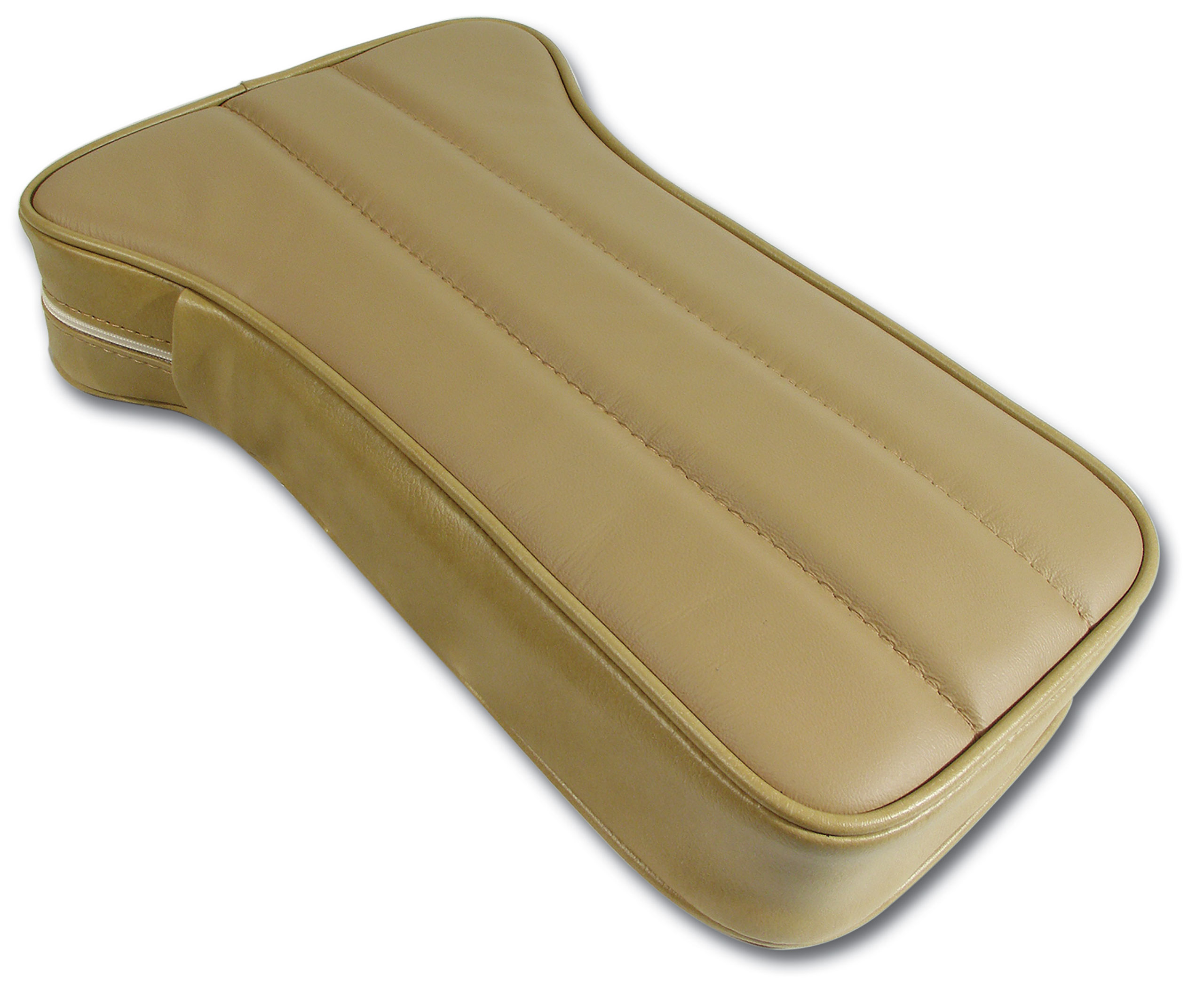 1970-1971 C3 Corvette Reproduction Center Armrest - Light Saddle Leather W/Vinyl