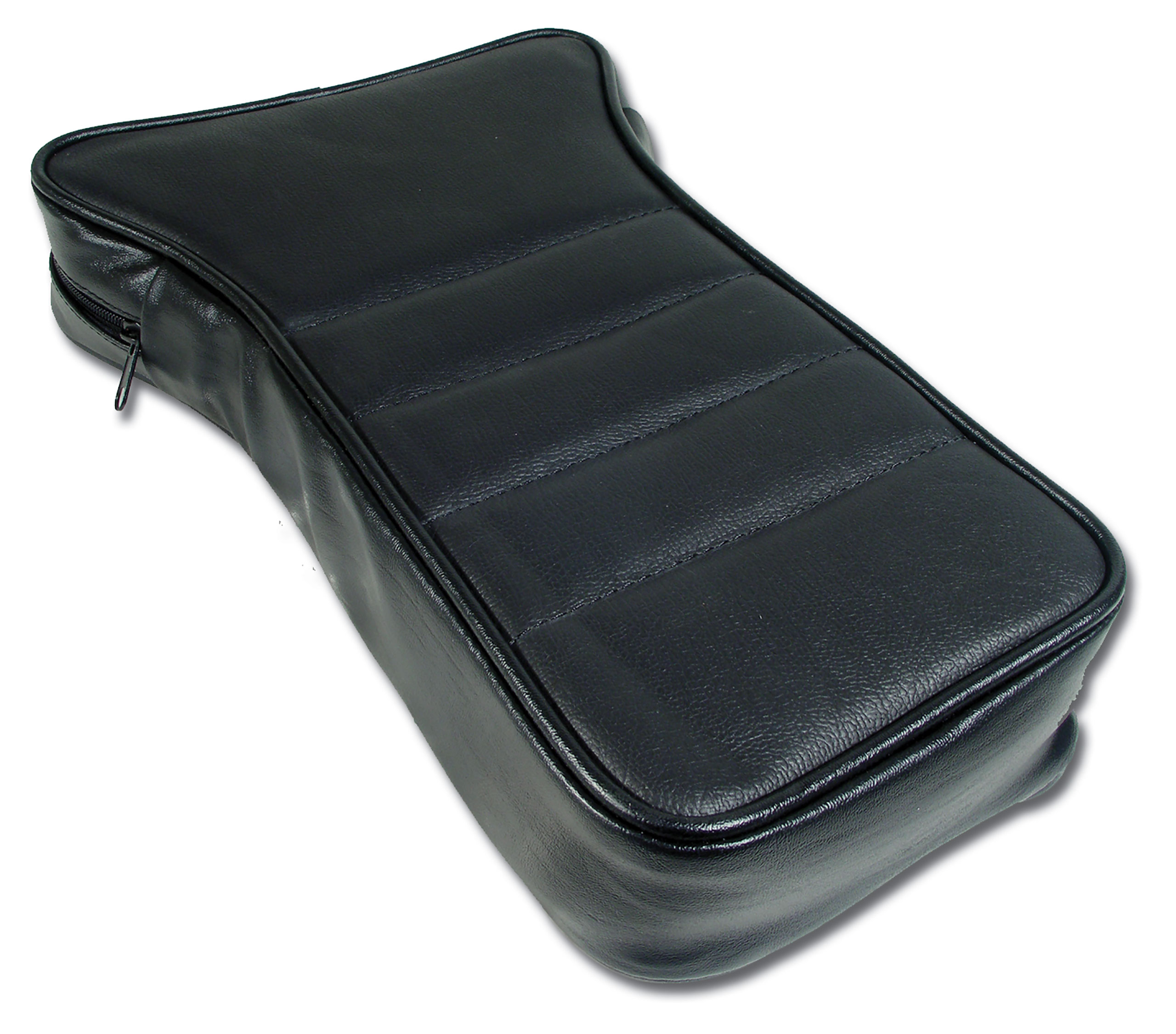 1979-1981 C3 Corvette Reproduction Center Armrest - Black Leather W/Vinyl