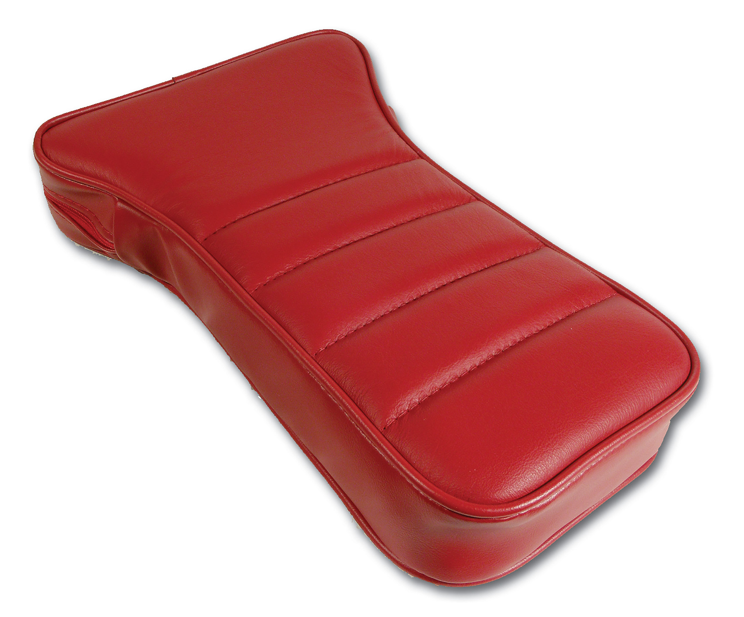 1979-1981 C3 Corvette Reproduction Center Armrest - Red Leather W/Vinyl