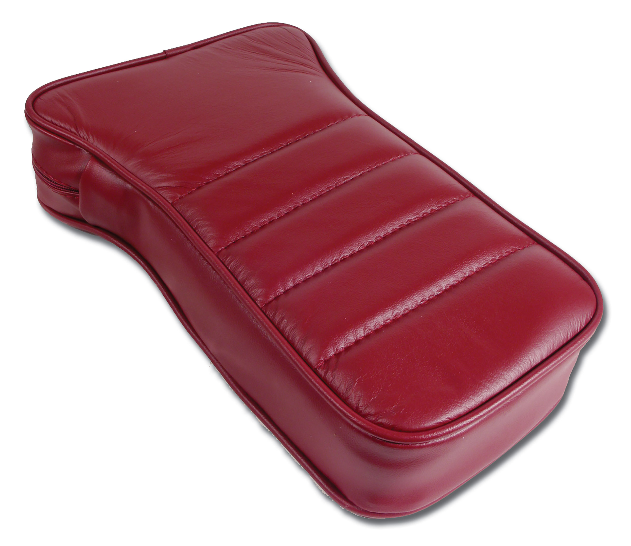 1982 C3 Corvette Reproduction Center Armrest - Red Leather W/Vinyl