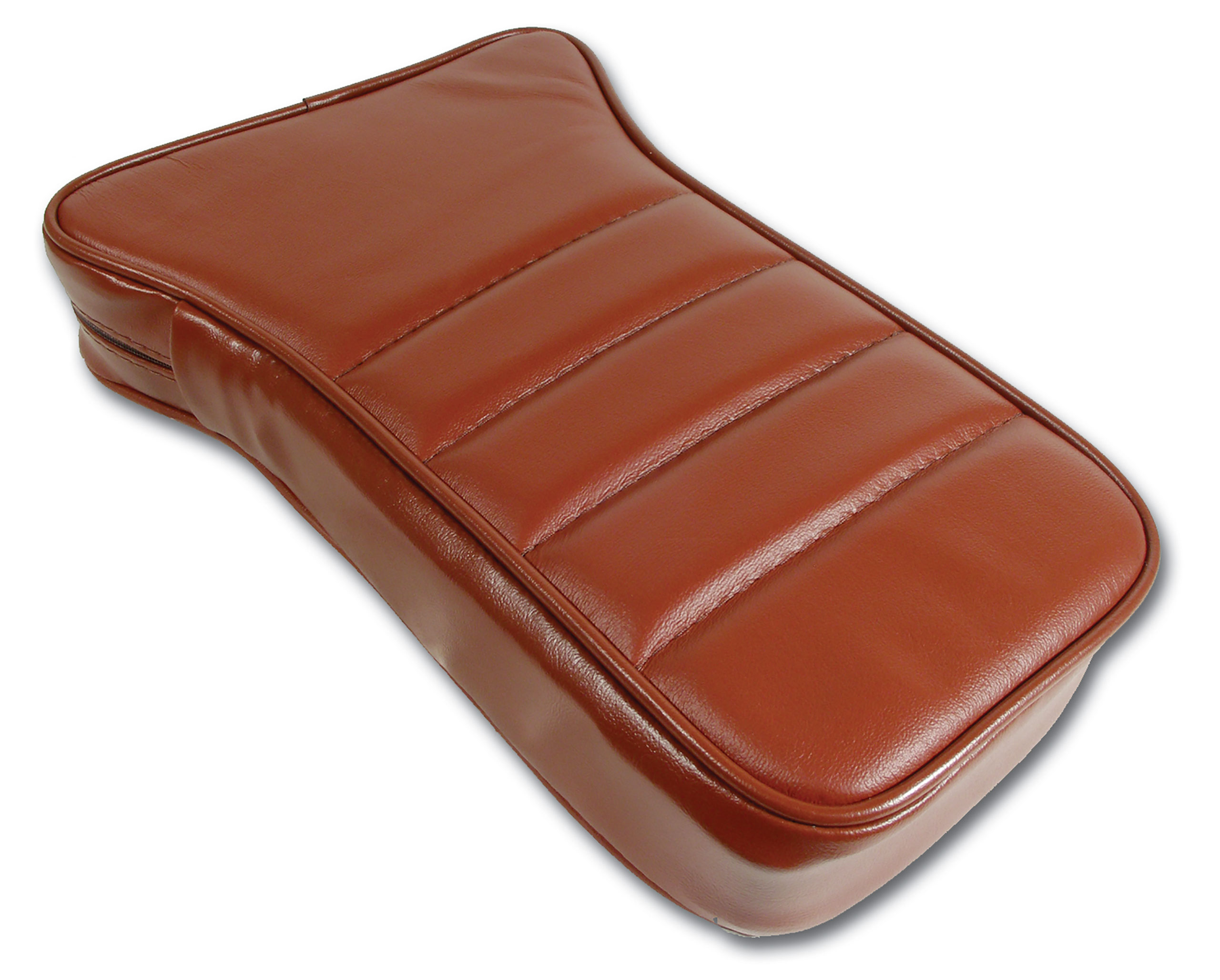 1981 C3 Corvette Reproduction Center Armrest - Cinnabar Leather W/Vinyl