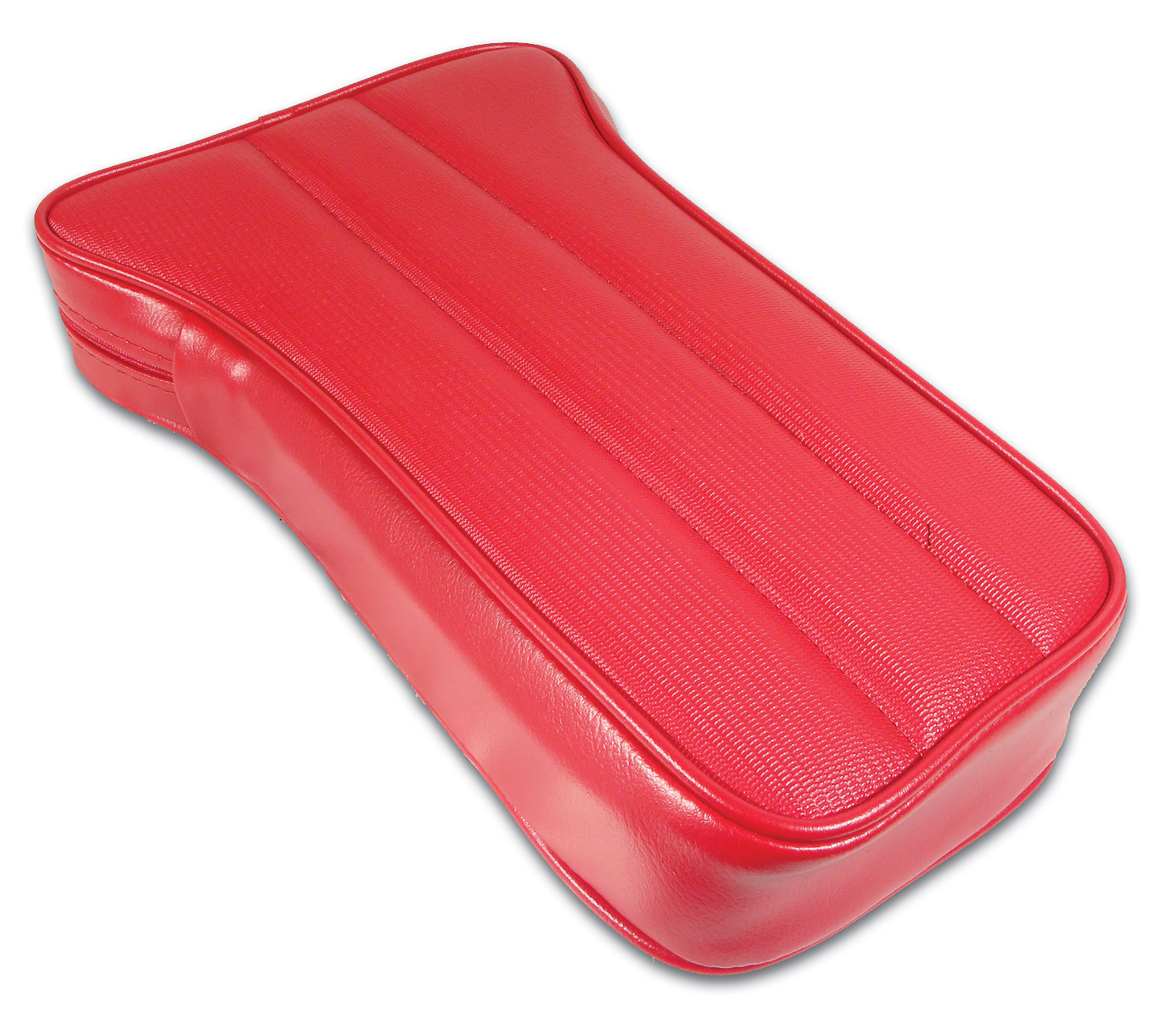 1969-1972 C3 Corvette Reproduction Center Armrest - Red Vinyl