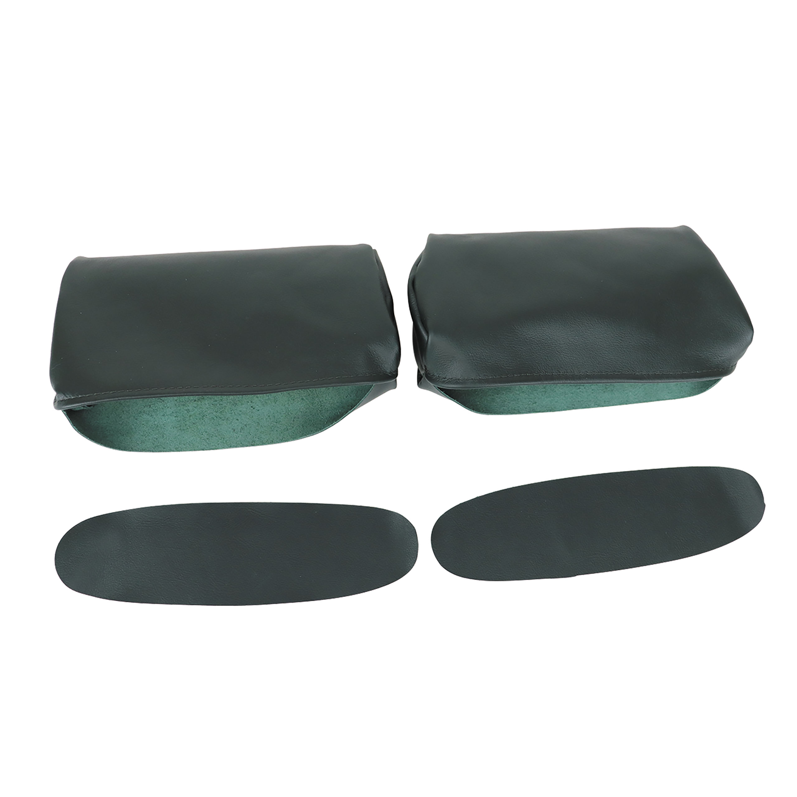 1969 C3 Corvette Headrest Covers Green Leather