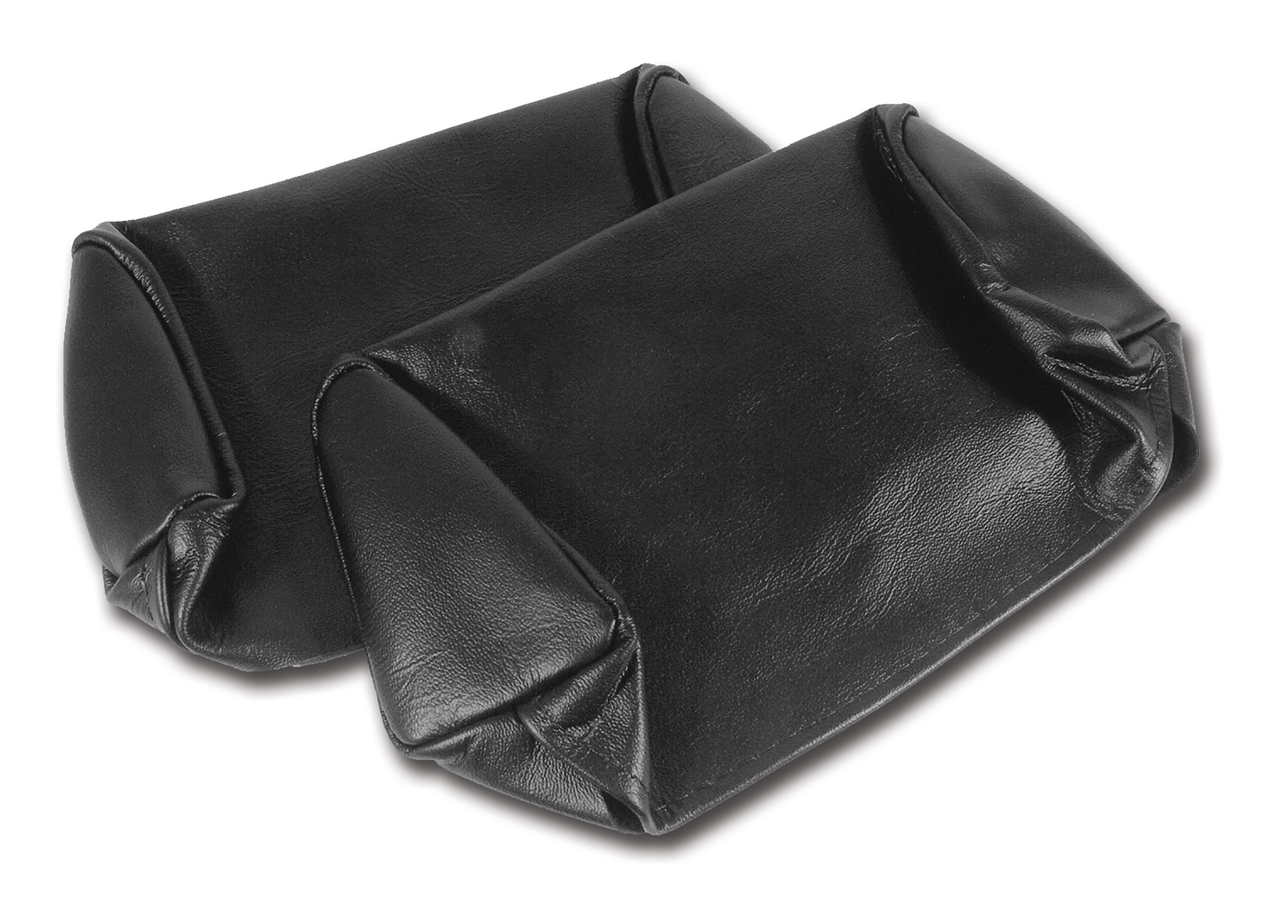 1968-1969 C3 Corvette Headrest Covers Black Leather