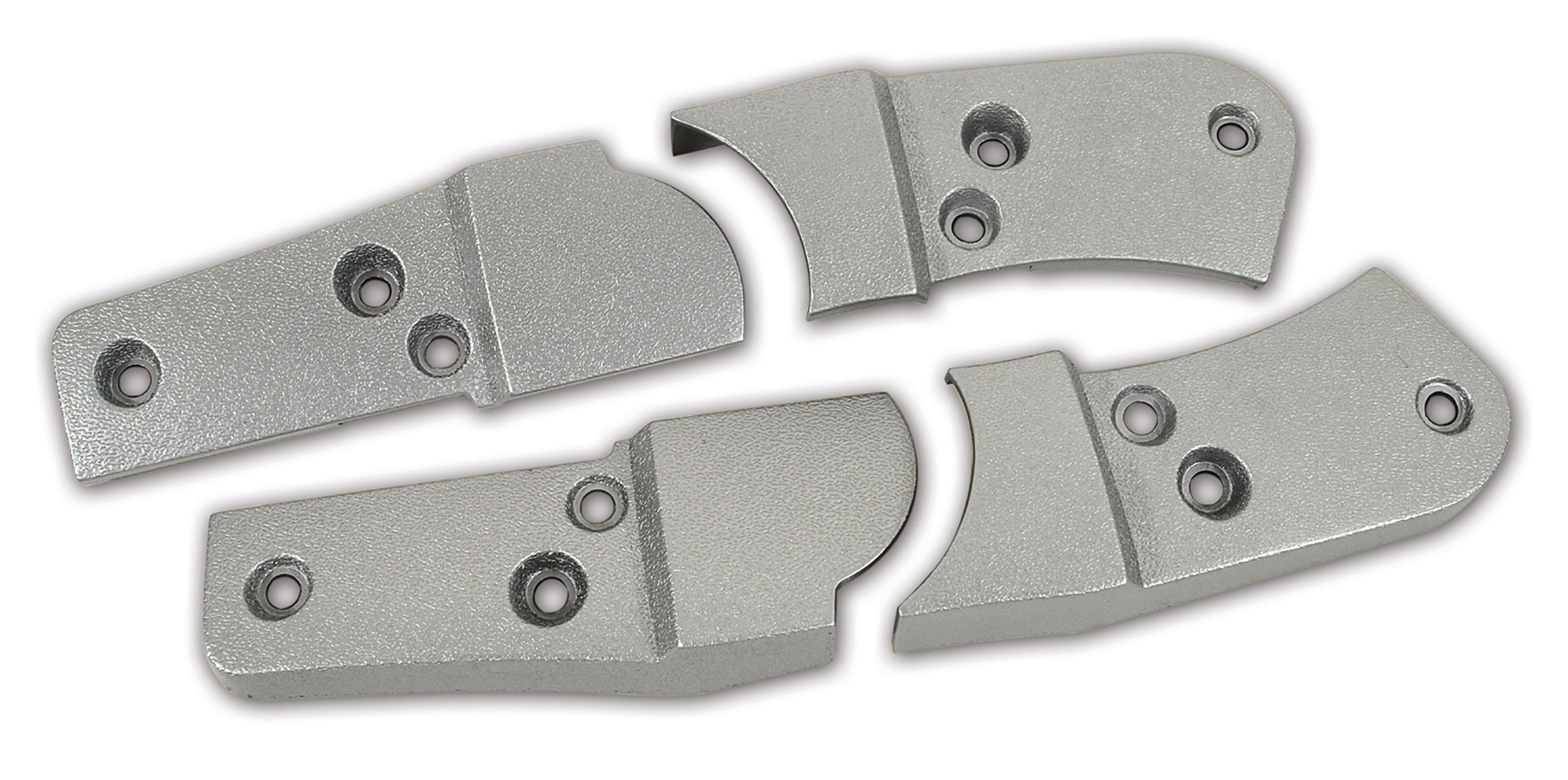 1978 C3 Corvette Reproduction Seat Hinge Cover Set - 4pc - Silver Pace