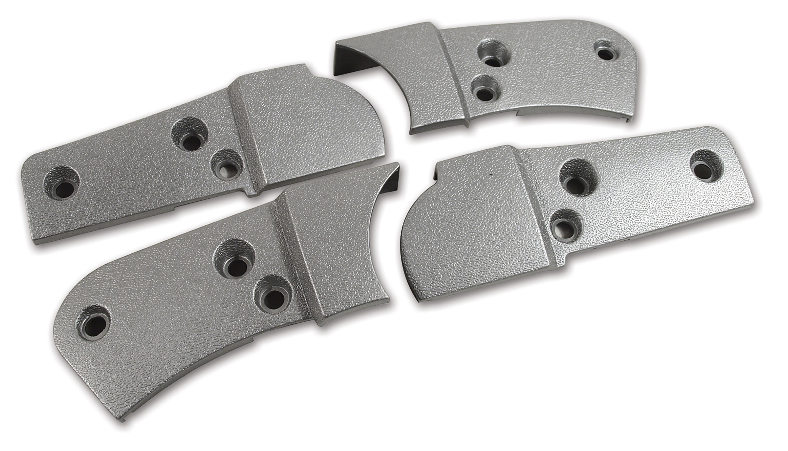 1981 C3 Corvette Reproduction Seat Hinge Cover Set - 4pc - Silver