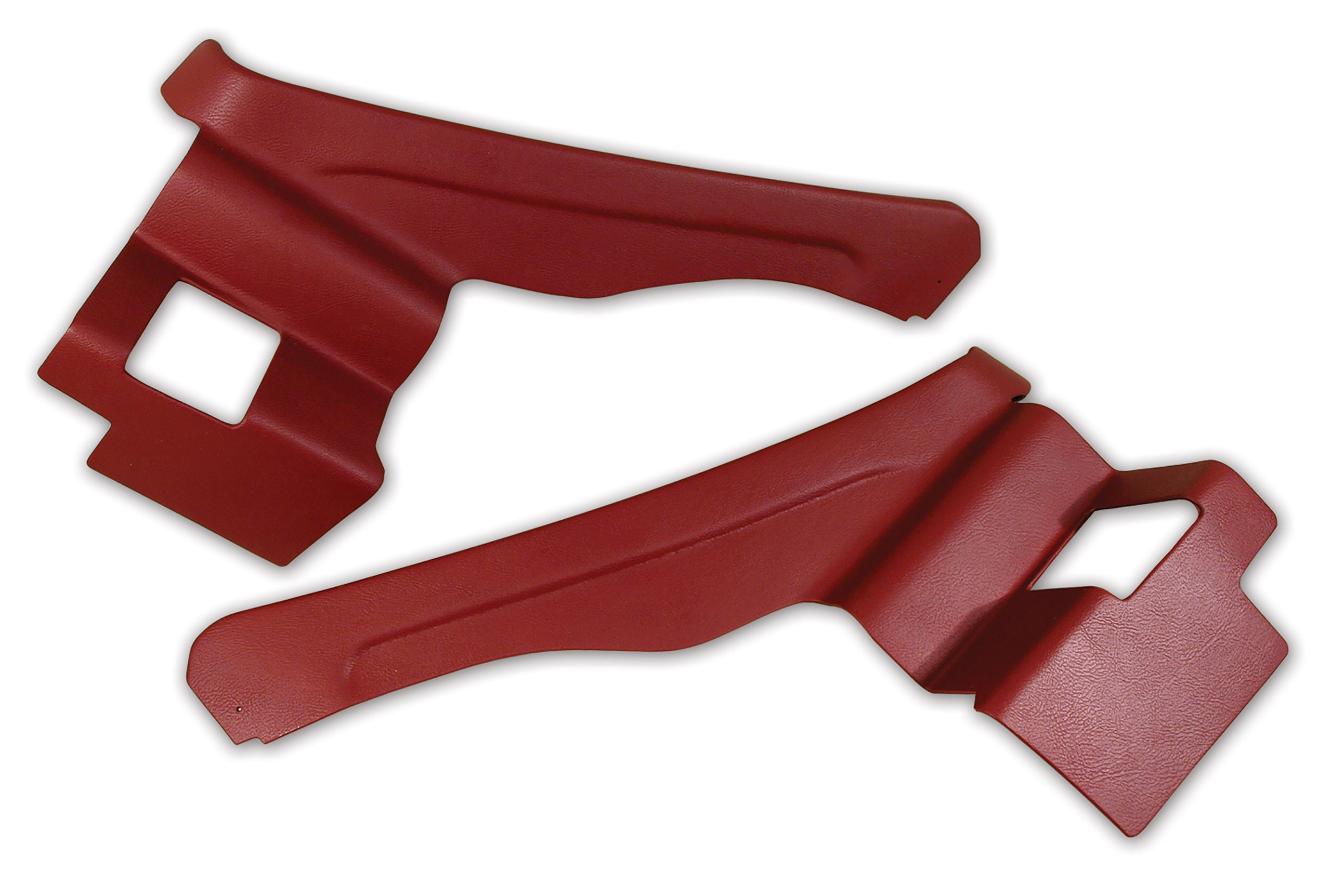 1974-1975 C3 Corvette Interior Rear Quarter Panels Oxblood Conv W/Shoulder Harness 74L