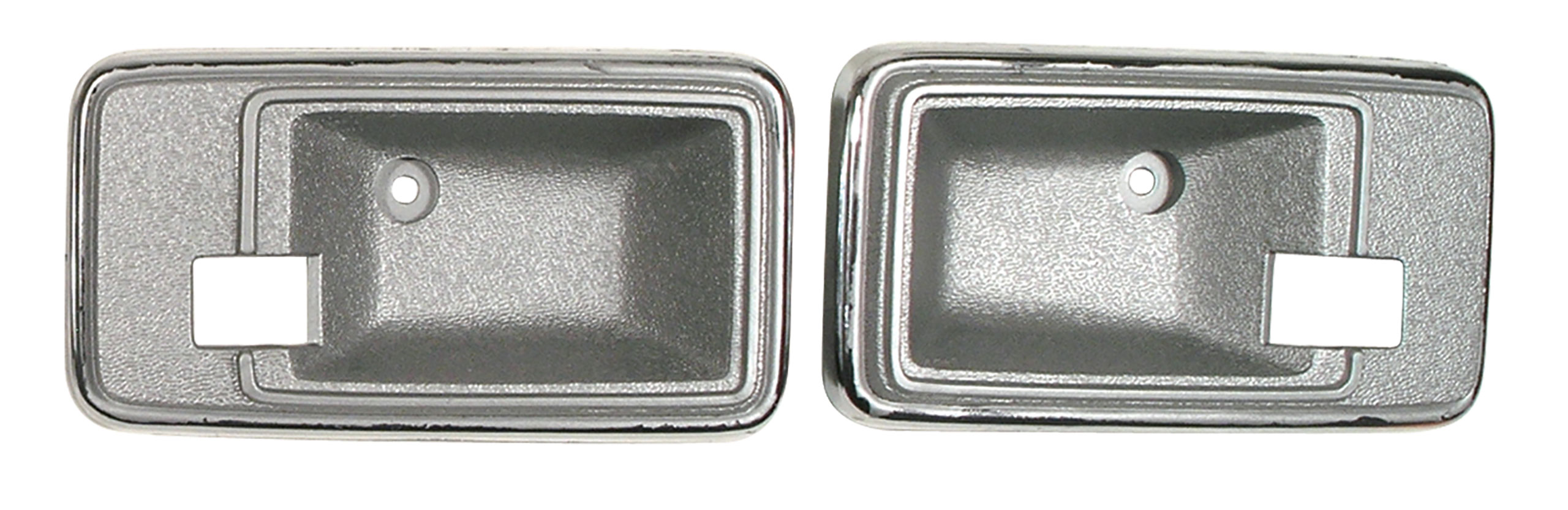 1981 C3 Corvette Door Latch Bezels Silver