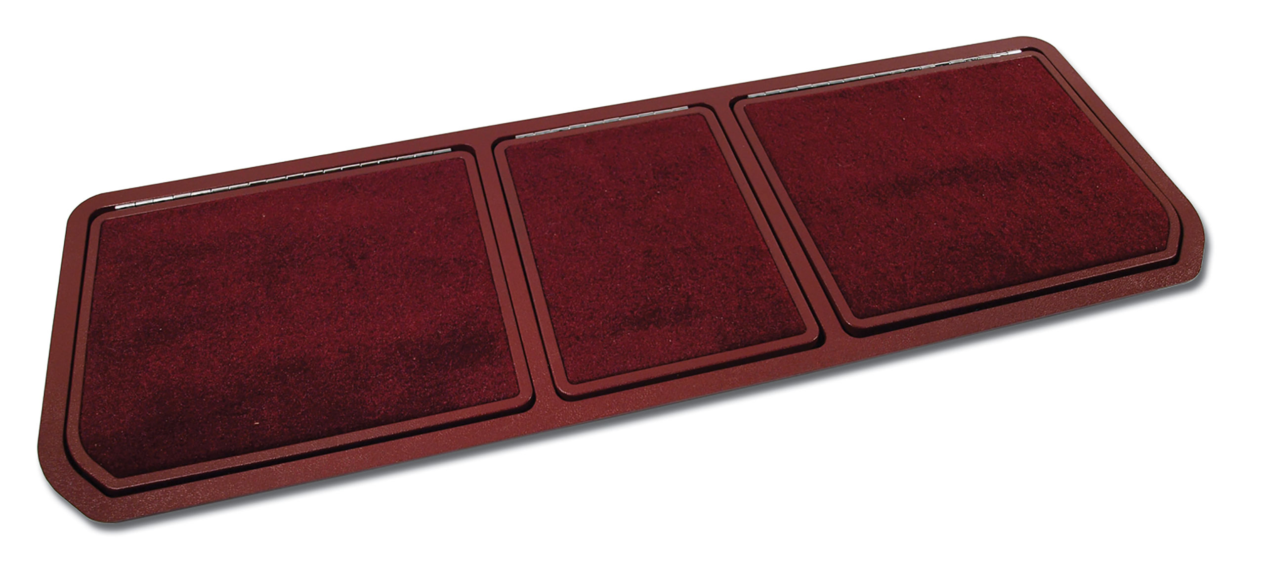 1973-1975 C3 Corvette Rear Compartment Unit Oxblood Pile 3 Door