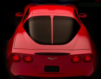 C6 Corvette Body Color Painted Rear Window Trim