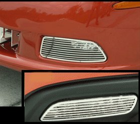 C6 Corvette Stainless Steel Front Driving Light covers - RPIDesigns.com