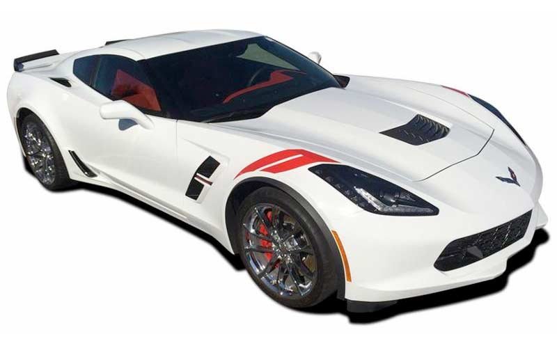 C7 Corvette Racing Hashmarks Fender Stripes - Lettering Kit ...