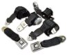 1974-1975 C3 Corvette CA Black Lap And Shoulder Seat Belts