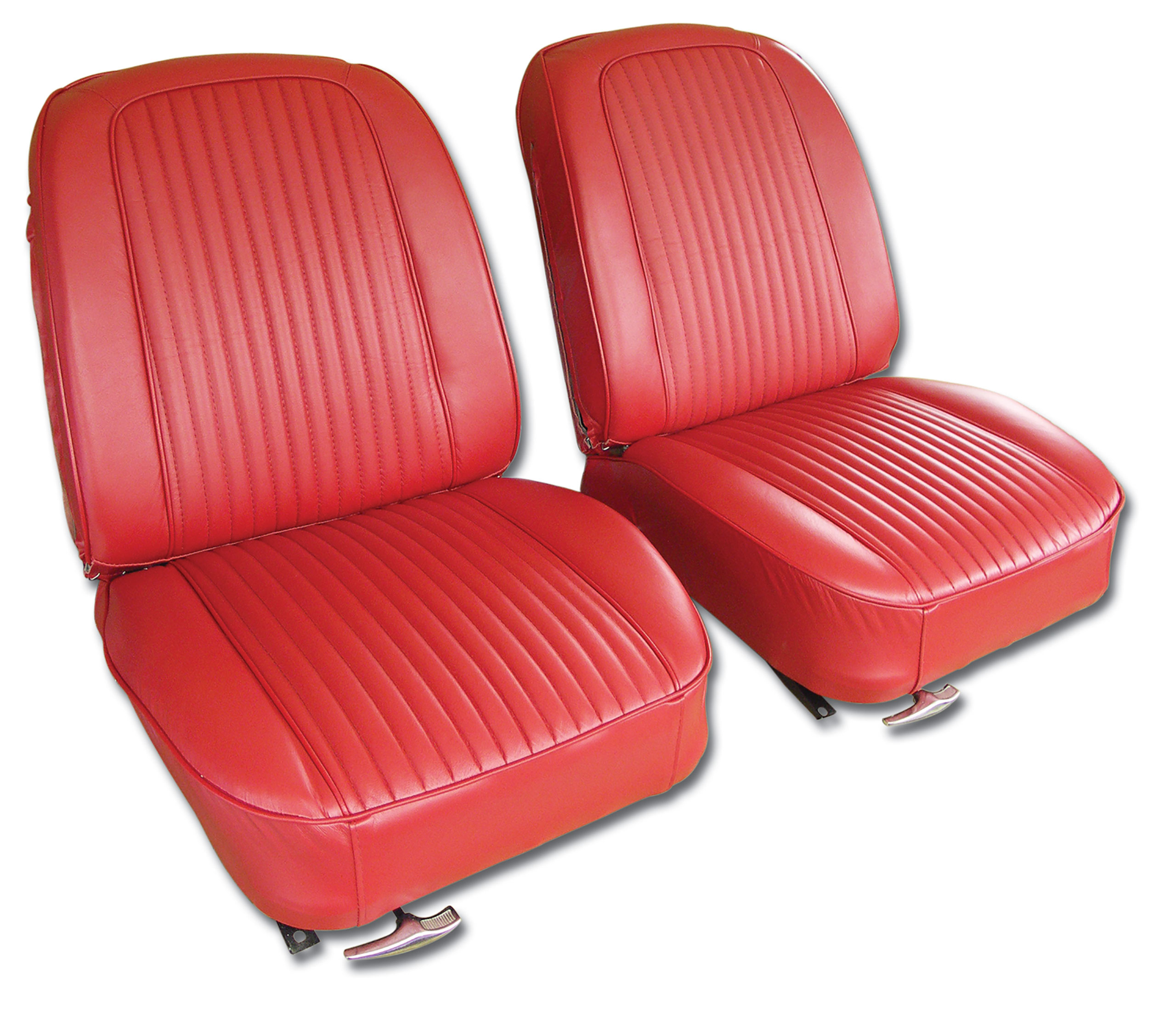 1963 Corvette C3 Leather Seat Covers- Red CA-418335 