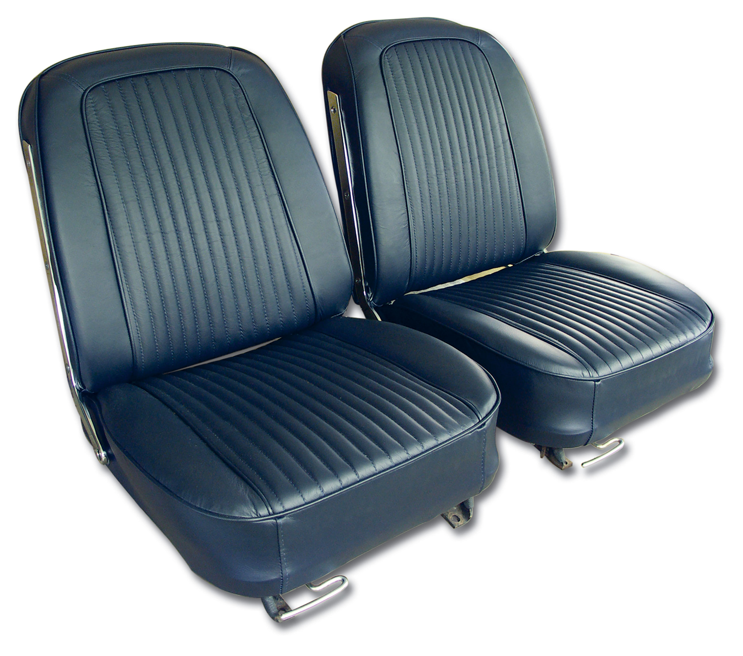 1963 Corvette C2 Leather Seat Covers- Dark Blue CA-418342 