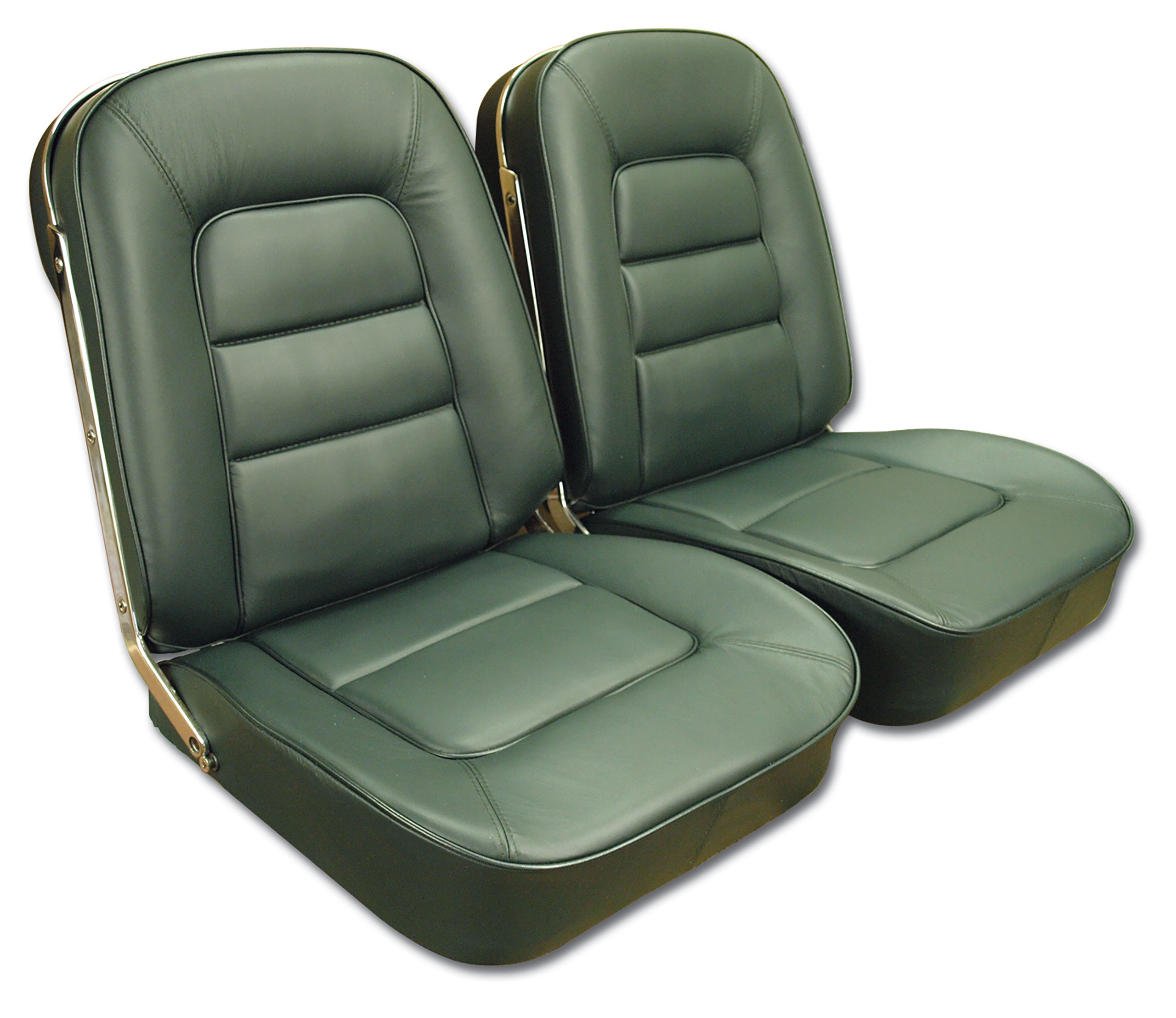 1965 Corvette C2 Leather Seat Covers- Green CA-418514 