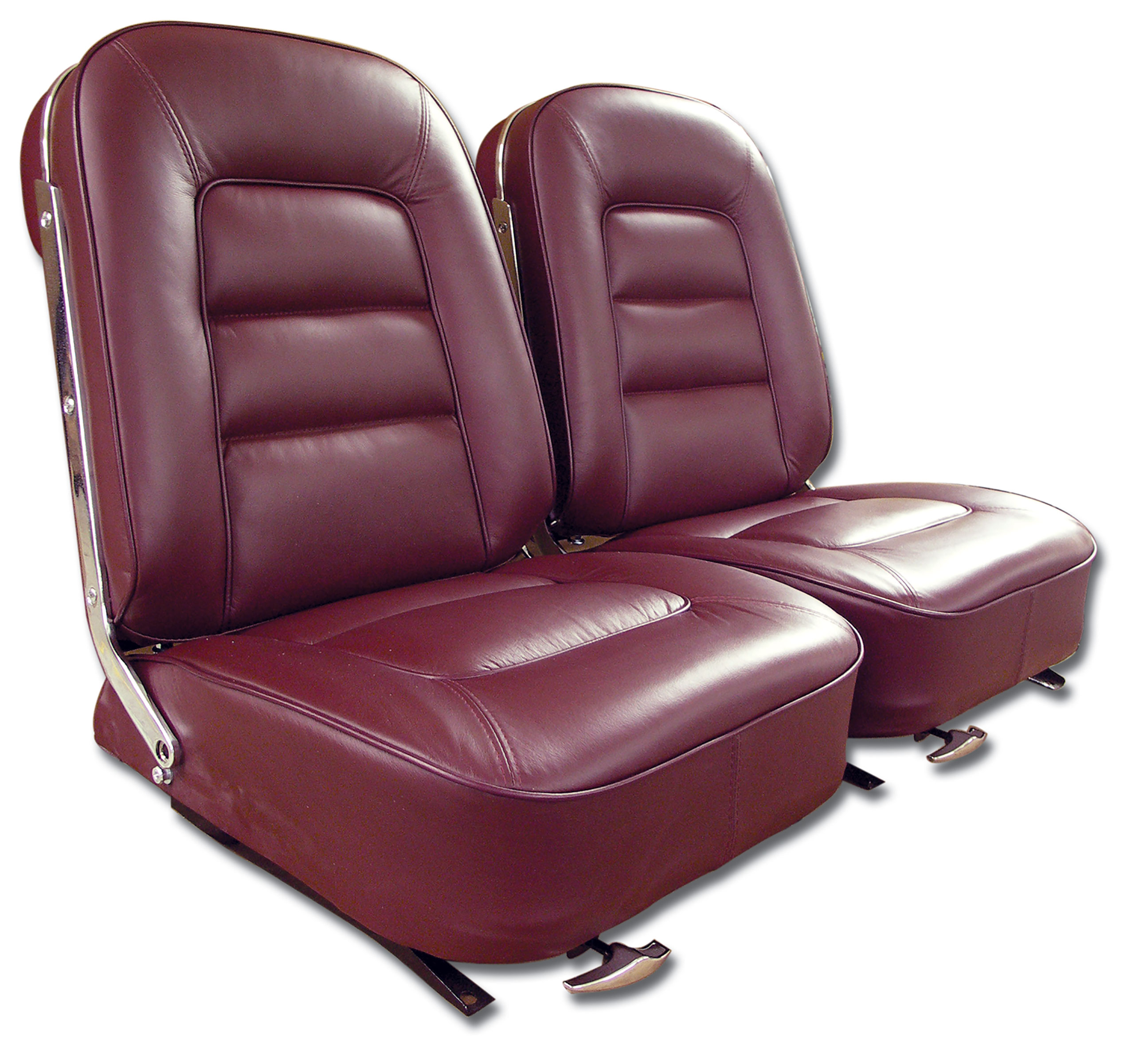  1965 Corvette C2 Leather Seat Covers- Camaroon CA-418537