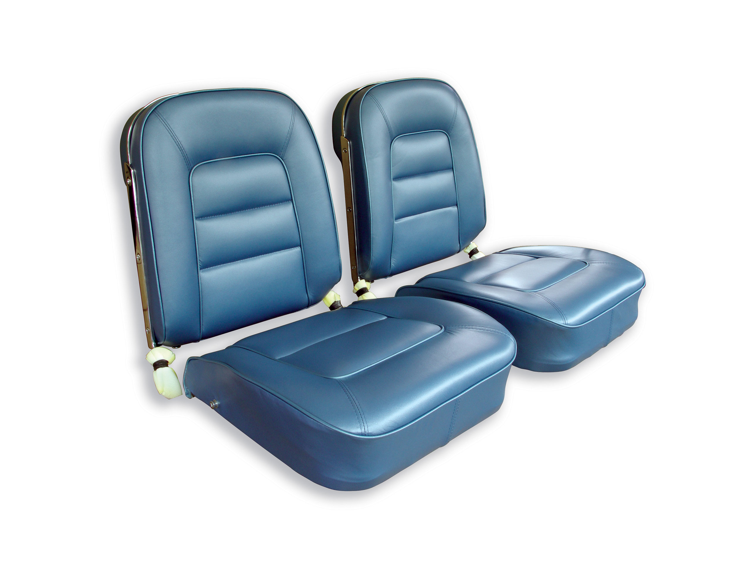 1965 Corvette C2 Leather Seat Covers- Bright Blue CA-418540 