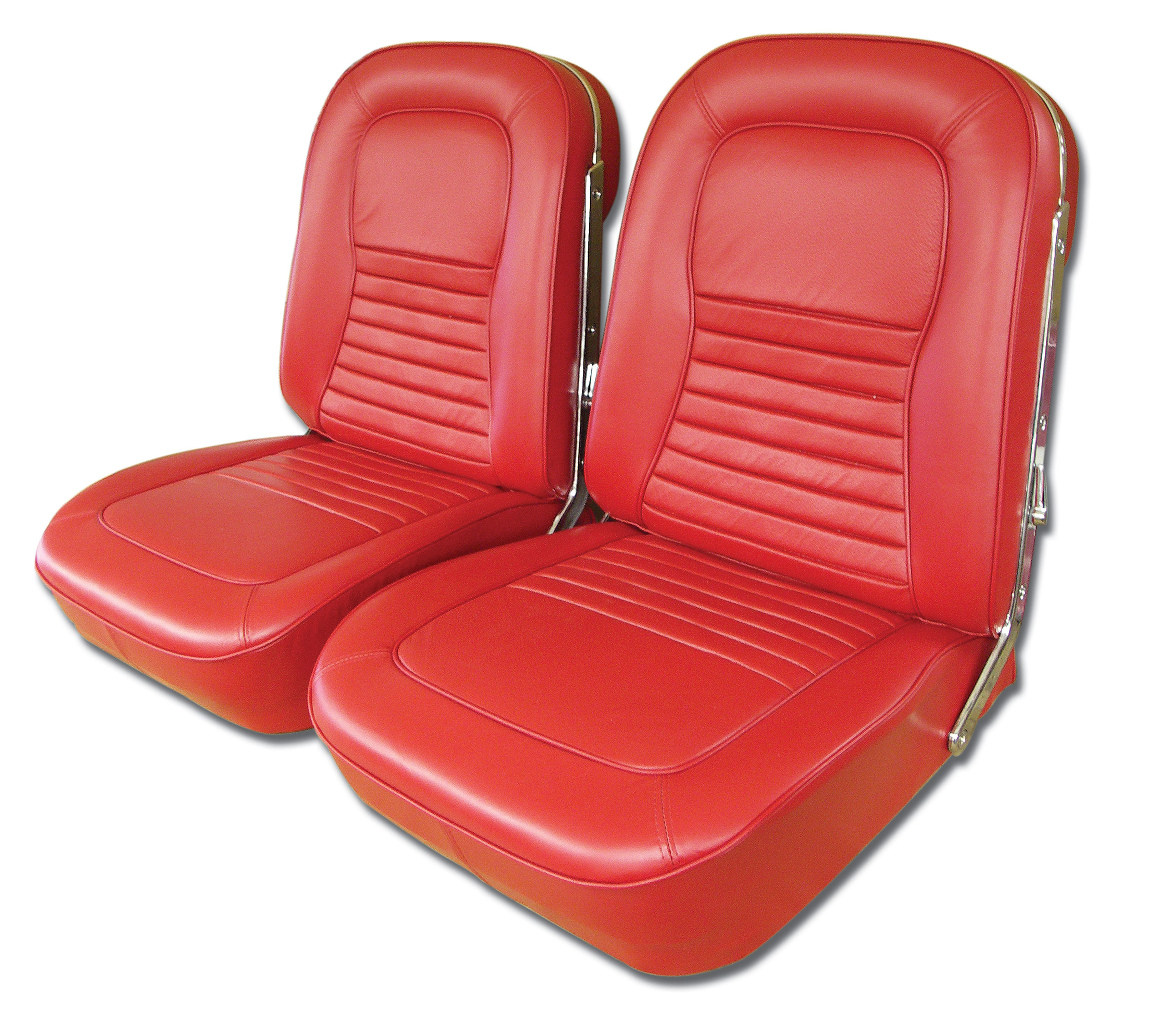 1967 Corvette C2 Leather Seat Covers- Red CA-418730 