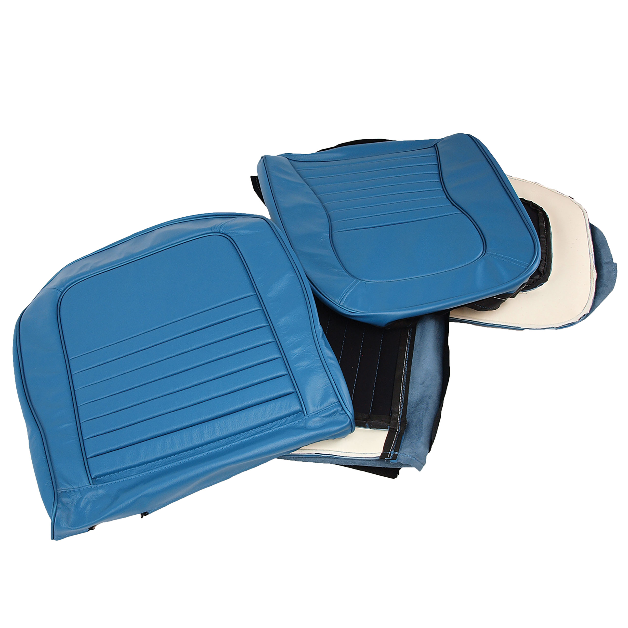 1967 Corvette C2 Leather Seat Covers- Bright Blue CA-418740 