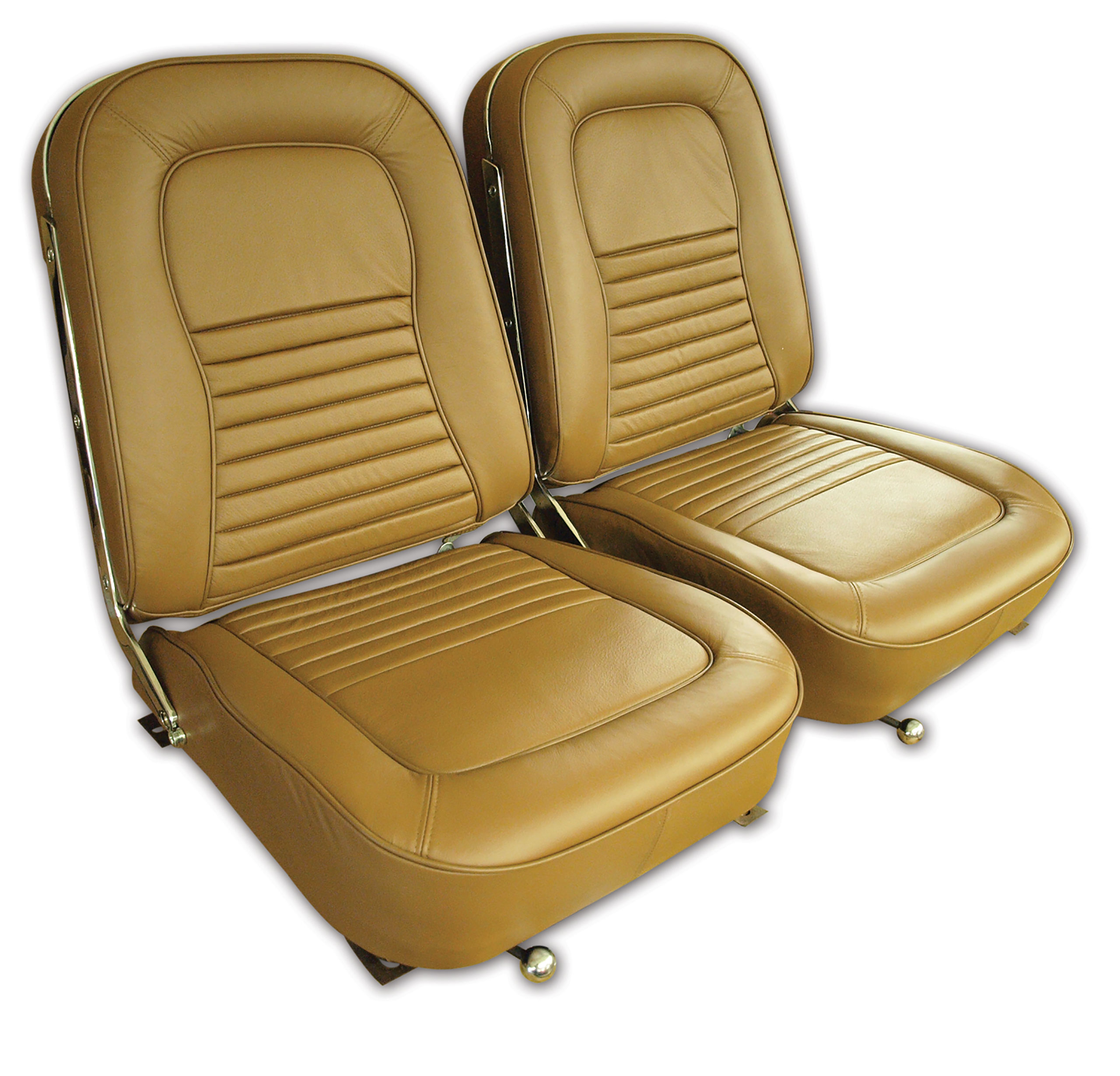 1967 Corvette C2 Leather Seat Covers- Saddle CA-418753 