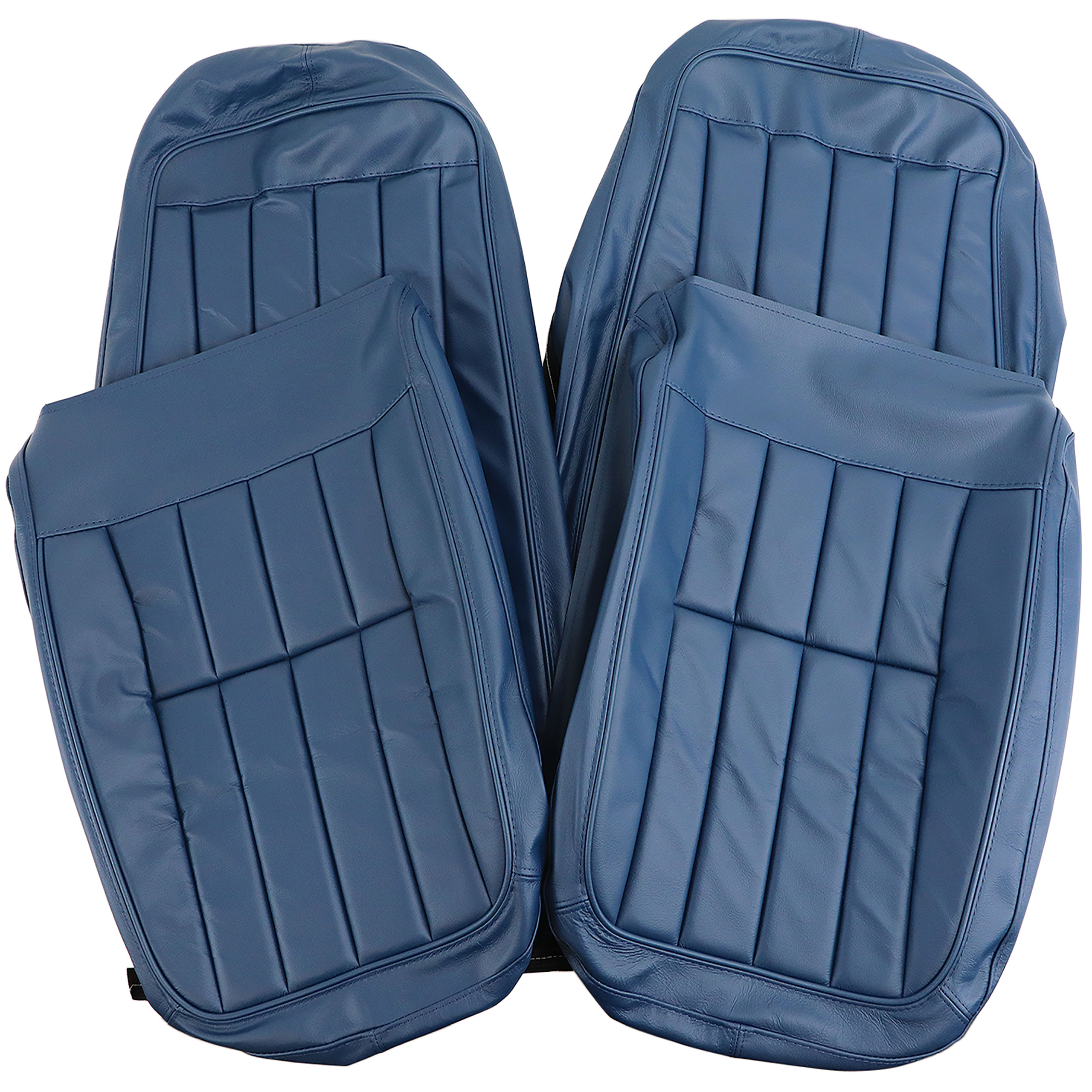 1971 Corvette C3 Leather Seat Covers Royal Blue Leather/Vinyl Original CA-419047 