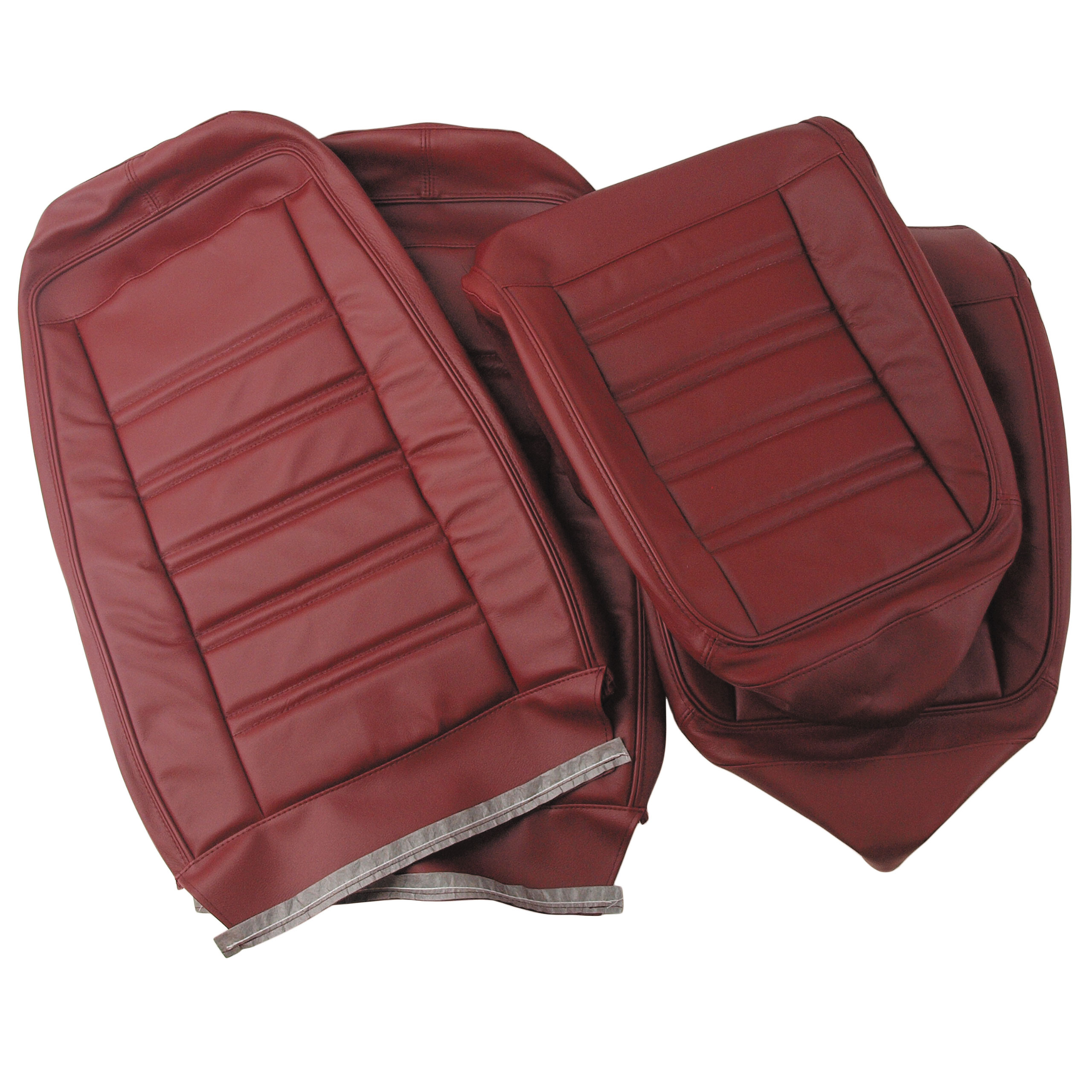 1973-1974 Corvette C3 Leather Seat Covers Oxblood Leather/Vinyl Original CA-419331 