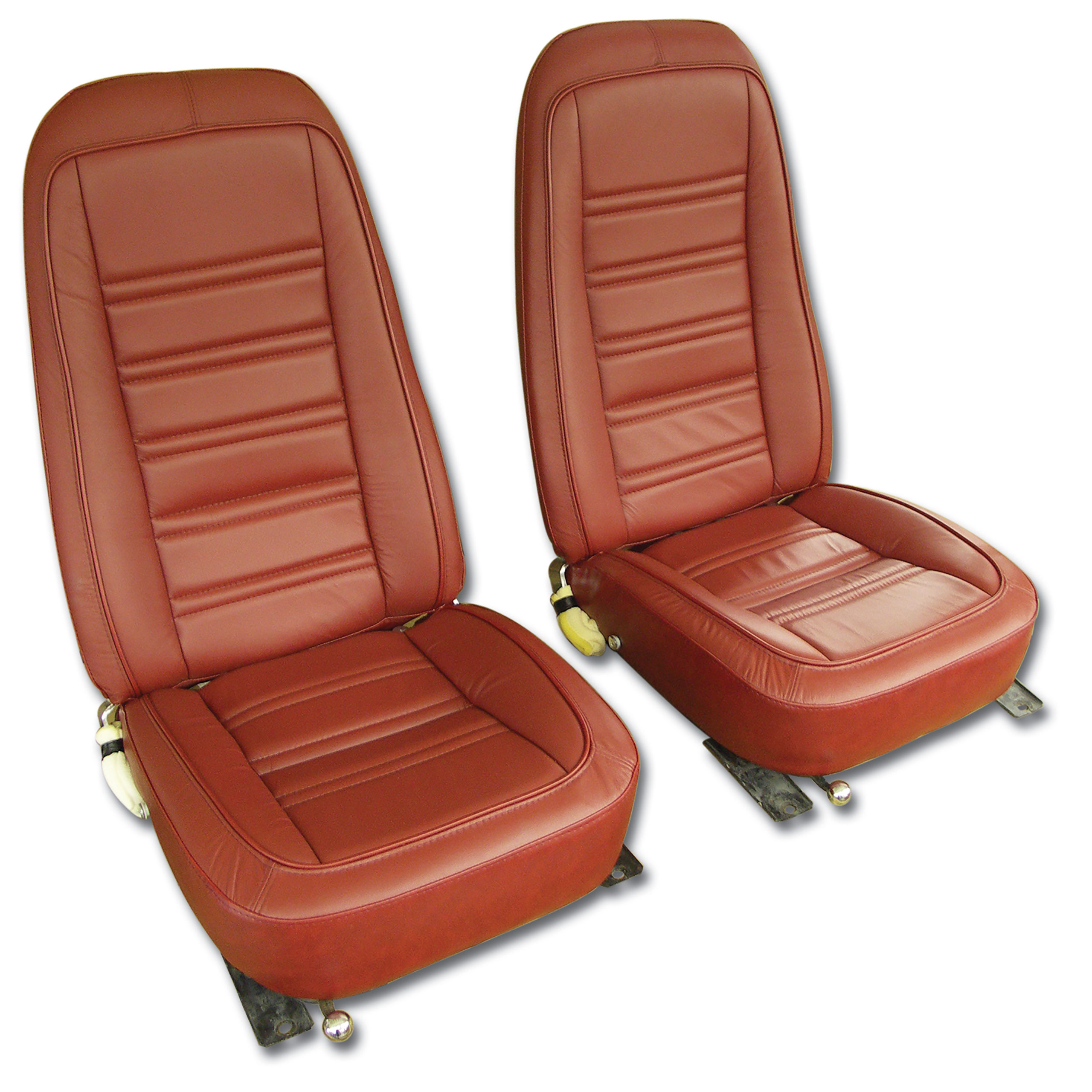 1976 Corvette C3 Leather Seat Covers Firethorn Leather/Vinyl Original CA-419734 