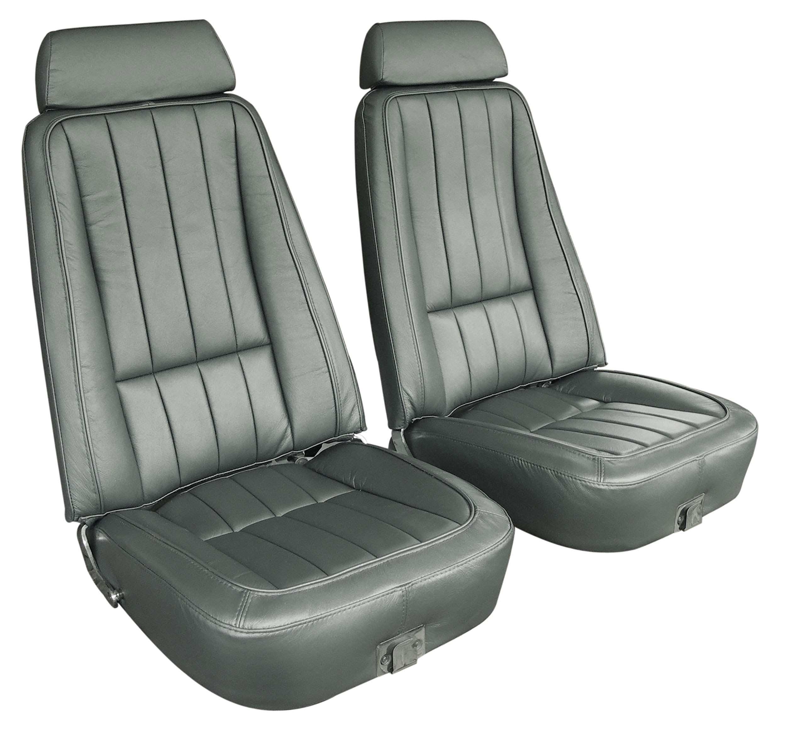 1969 Corvette C3 "Leather-Like" Vinyl Seat Covers Gunmetal CA-421163 