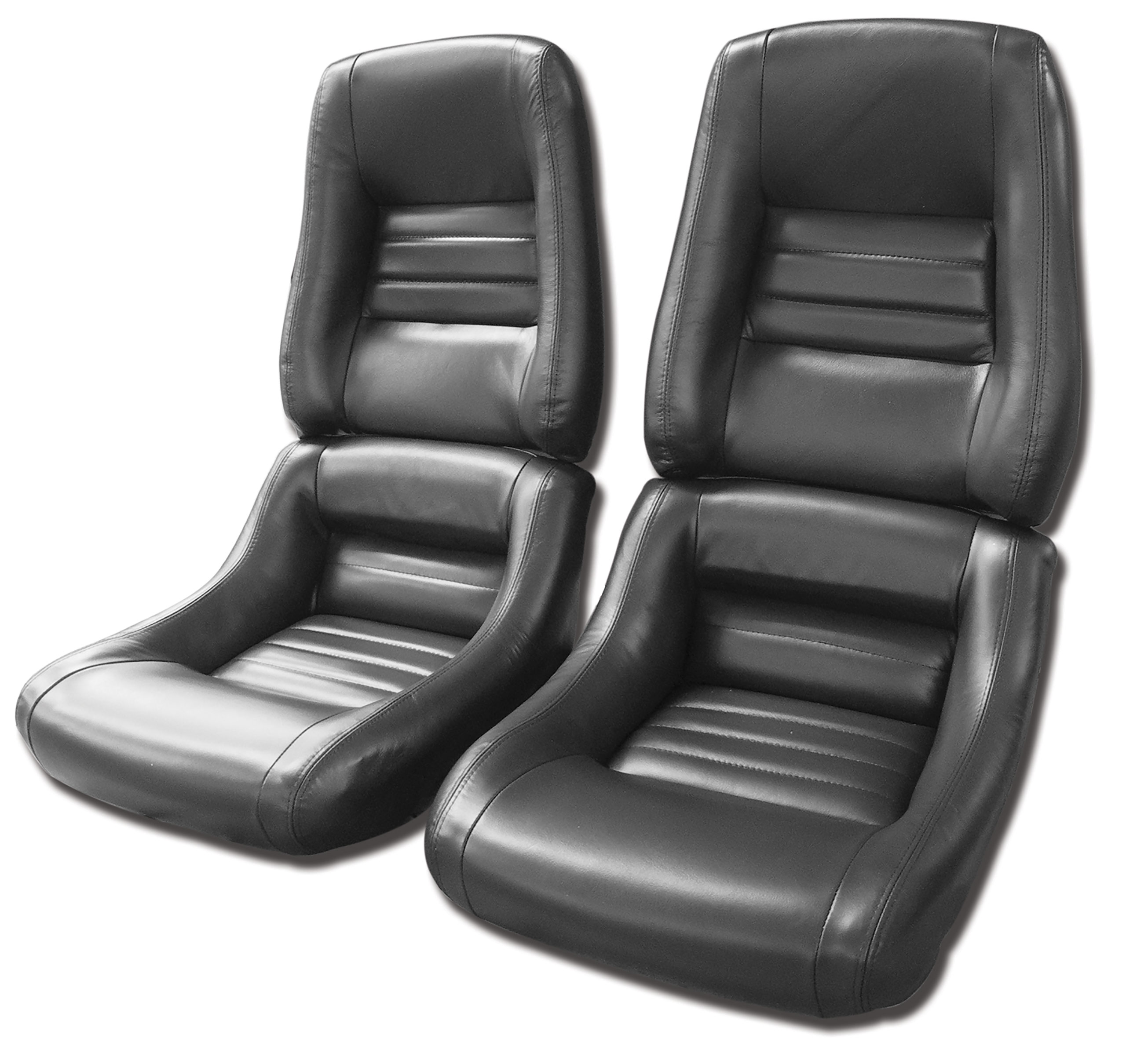 Mounted Leather Seat Covers Charcoal 100%-Leather 4