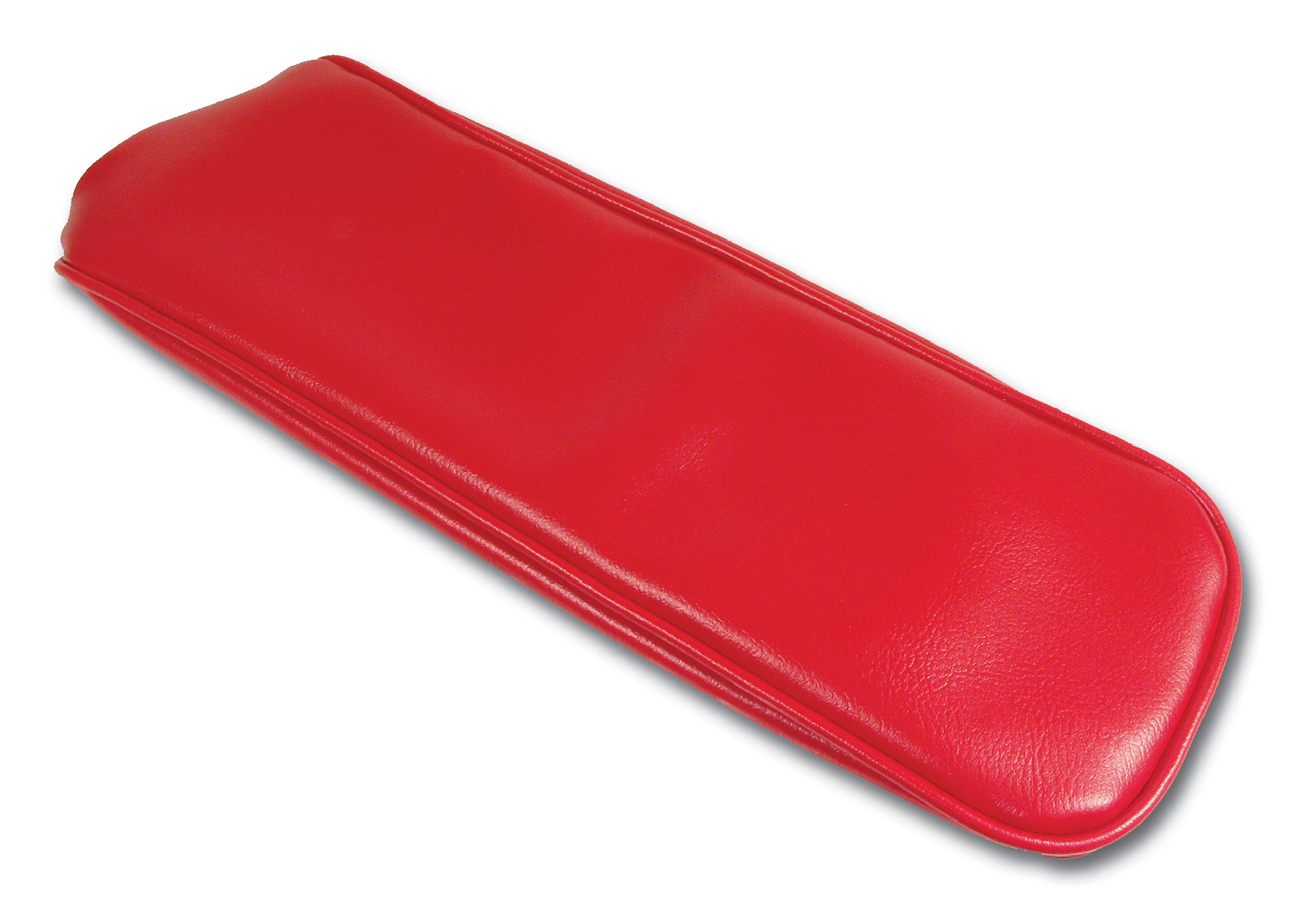 Center Armrest Cover- Red Vinyl For 1965-1966 Corvette - Rpidesignscom