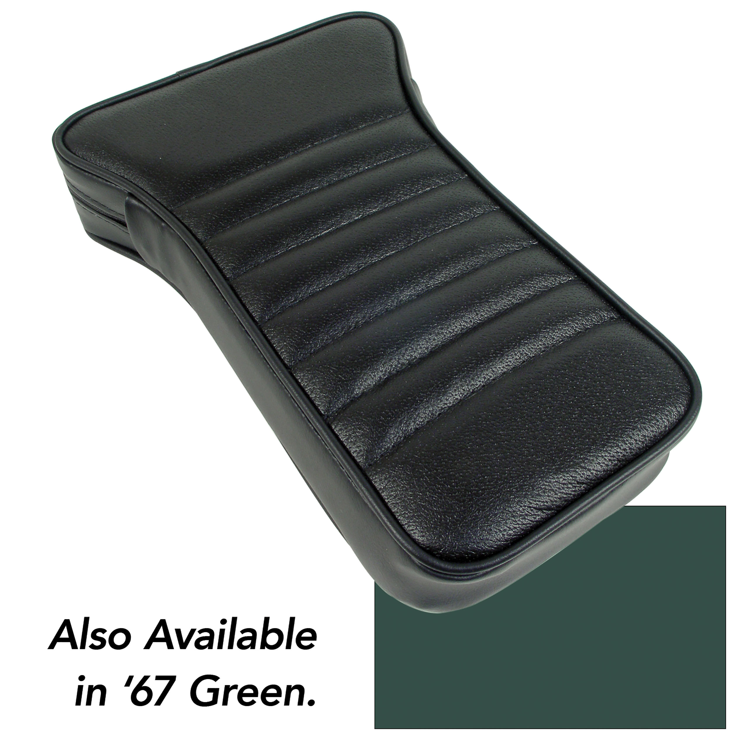 Center Armrest- Green Leather For 1967 Corvette