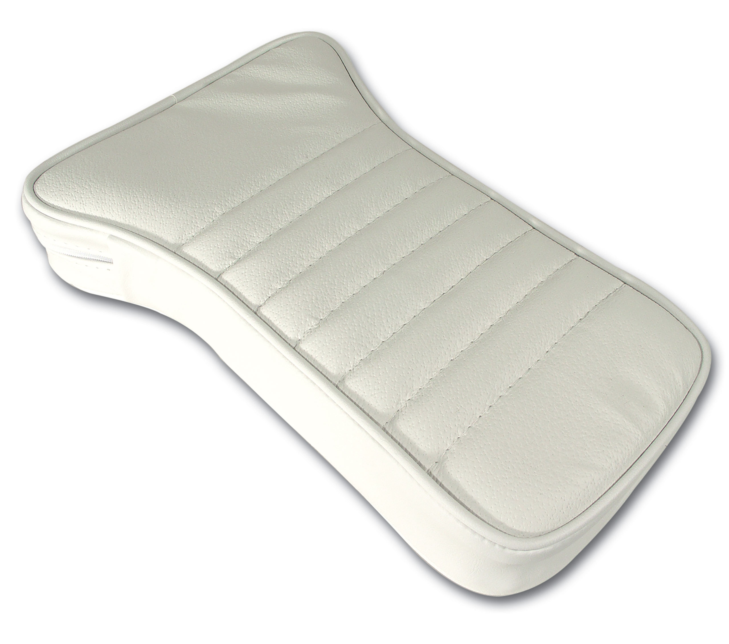 Center Armrest- White Leather For 1967 Corvette