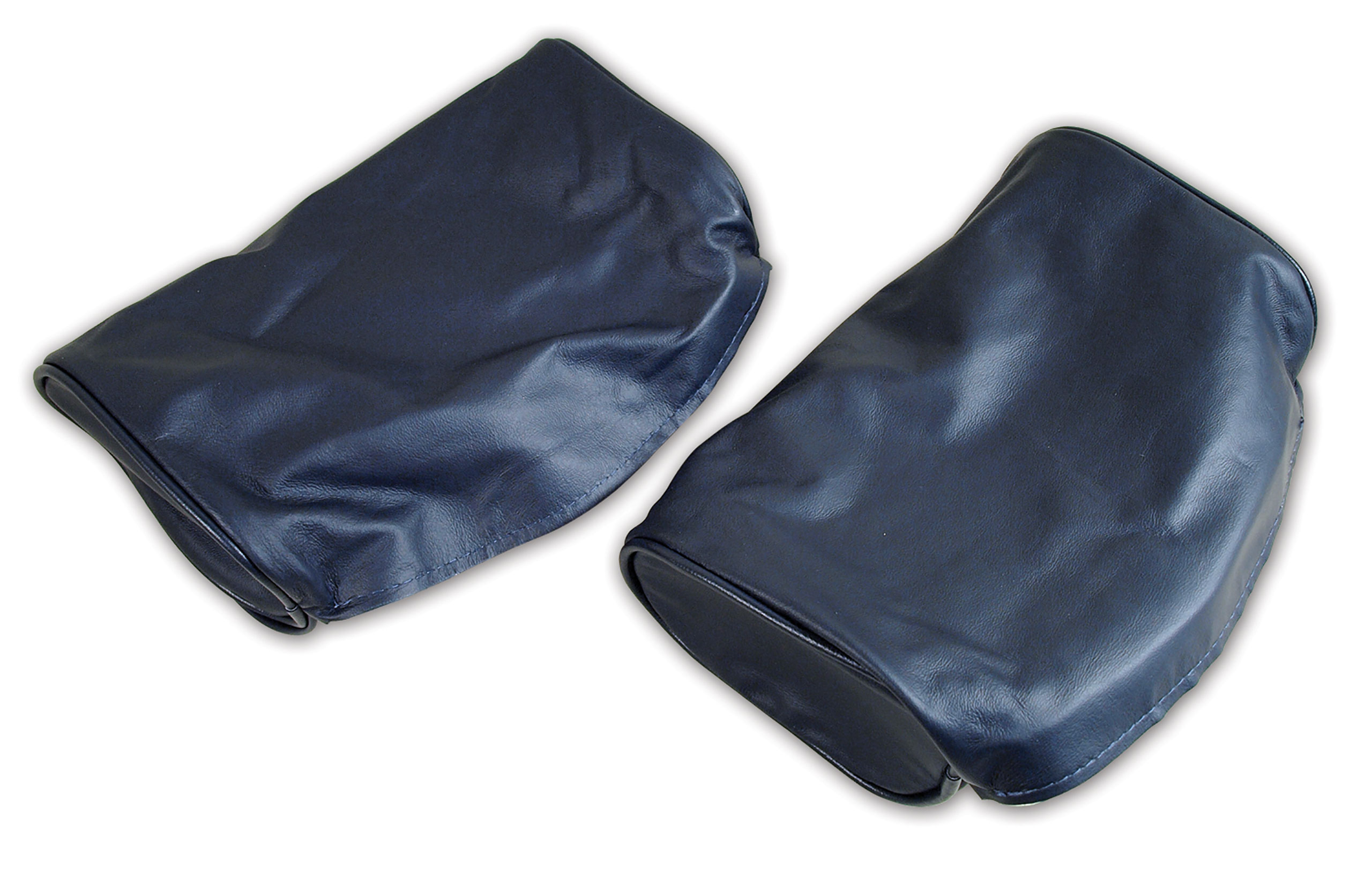 1966 Corvette C2 Headrest Covers- Dark Blue Leather CA-425844 